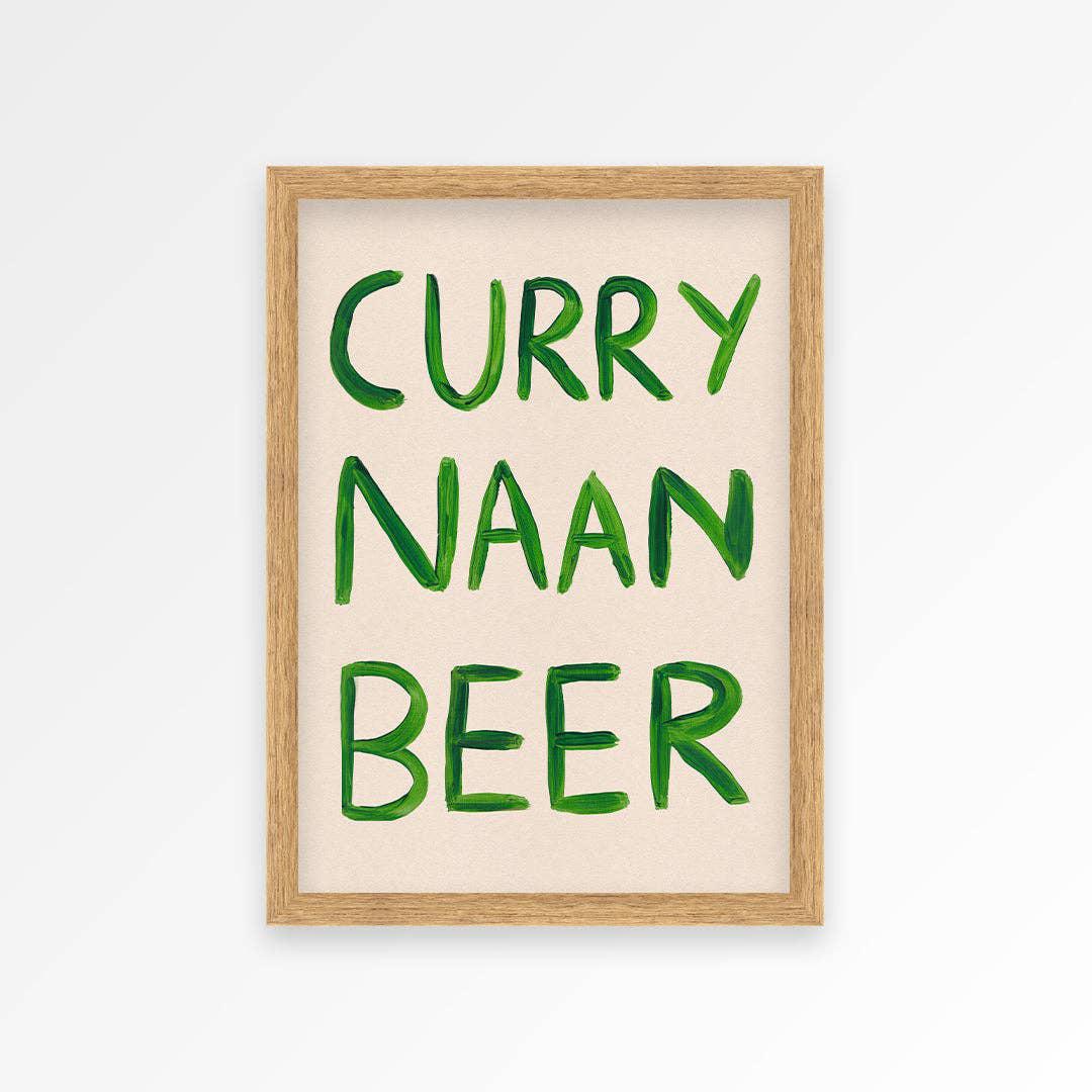 Curry Naan Beer Print - 2 Sizes Available