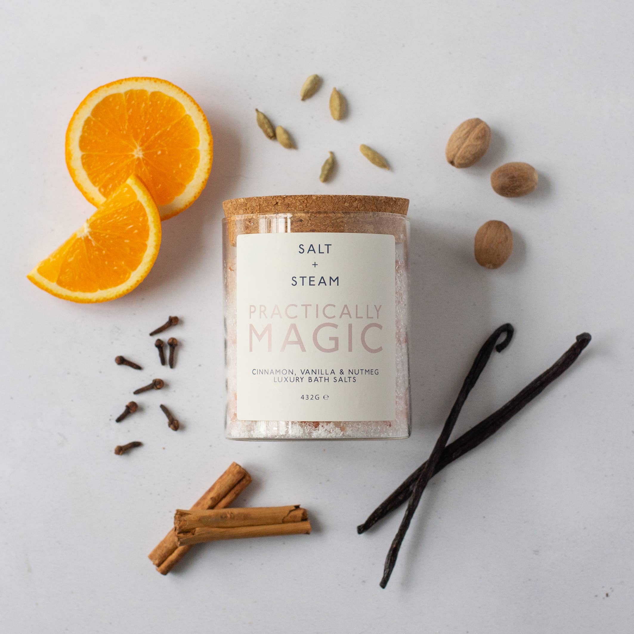 Practically Magic - Cinnamon & Vanilla Bath Salts 80g & 432g
