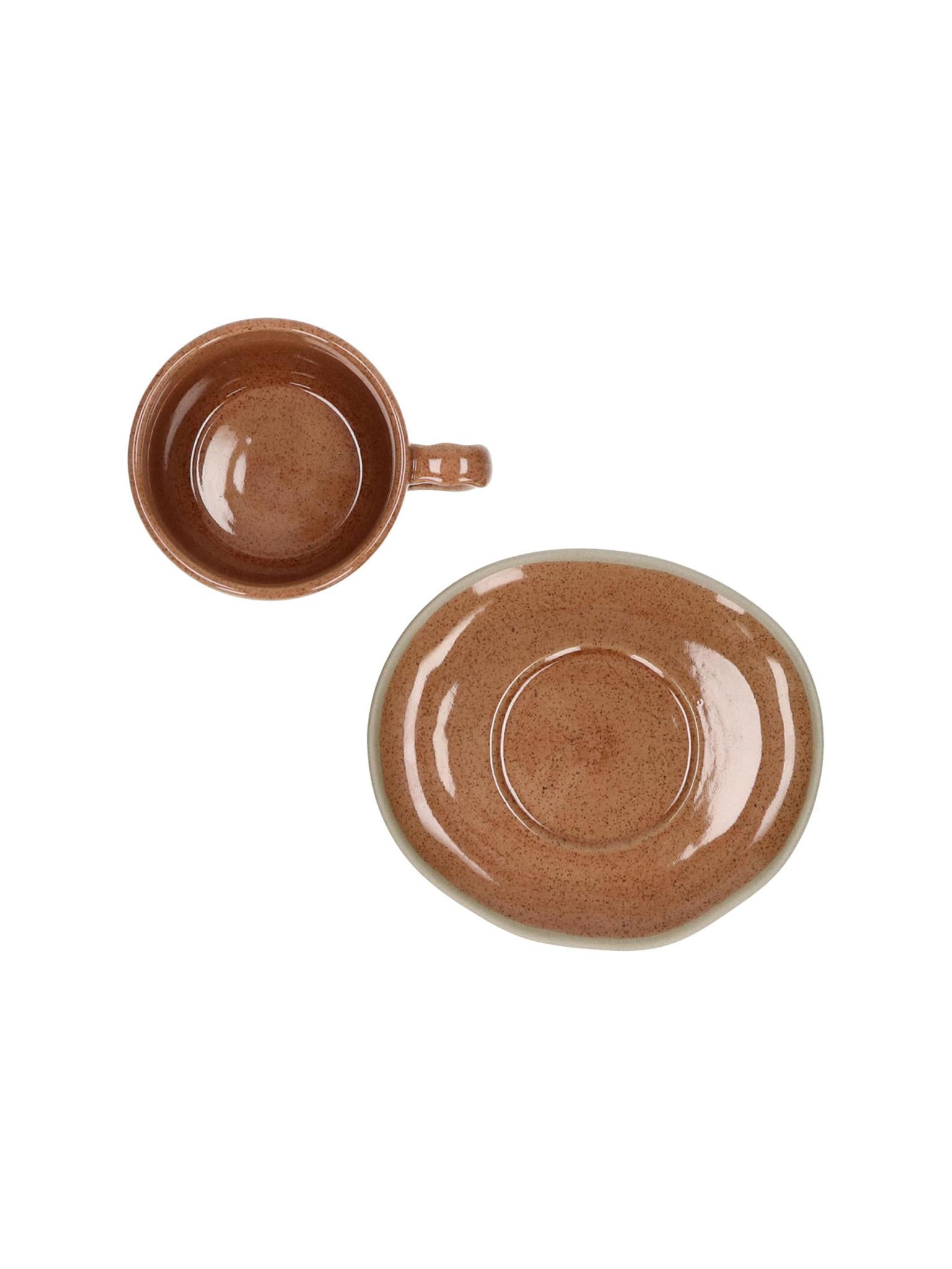 Primeval Porcelain Cup & Saucer - 2 Colours Available L 11,4 x W 10 x H 5,8