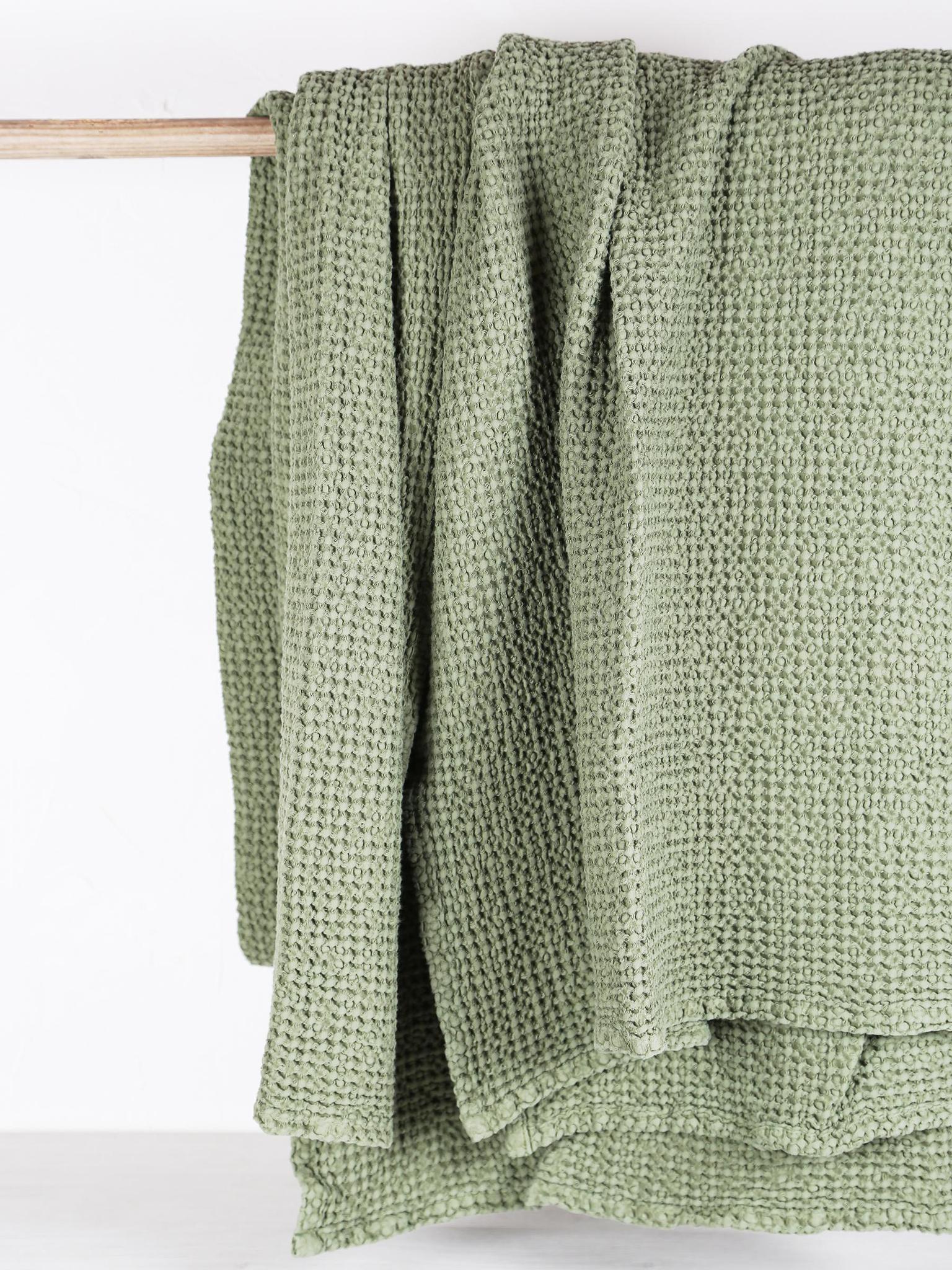 Maia Recycled Throw - Eucalyptus - 2 Sizes Available
