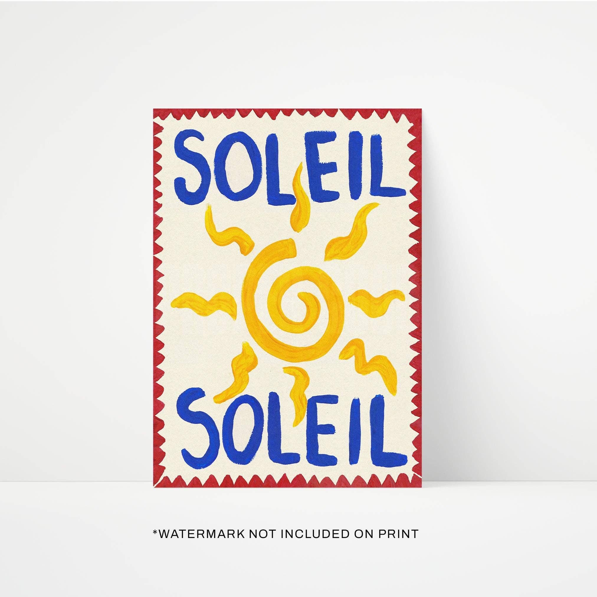 "Soleil" Hand Painted Print
