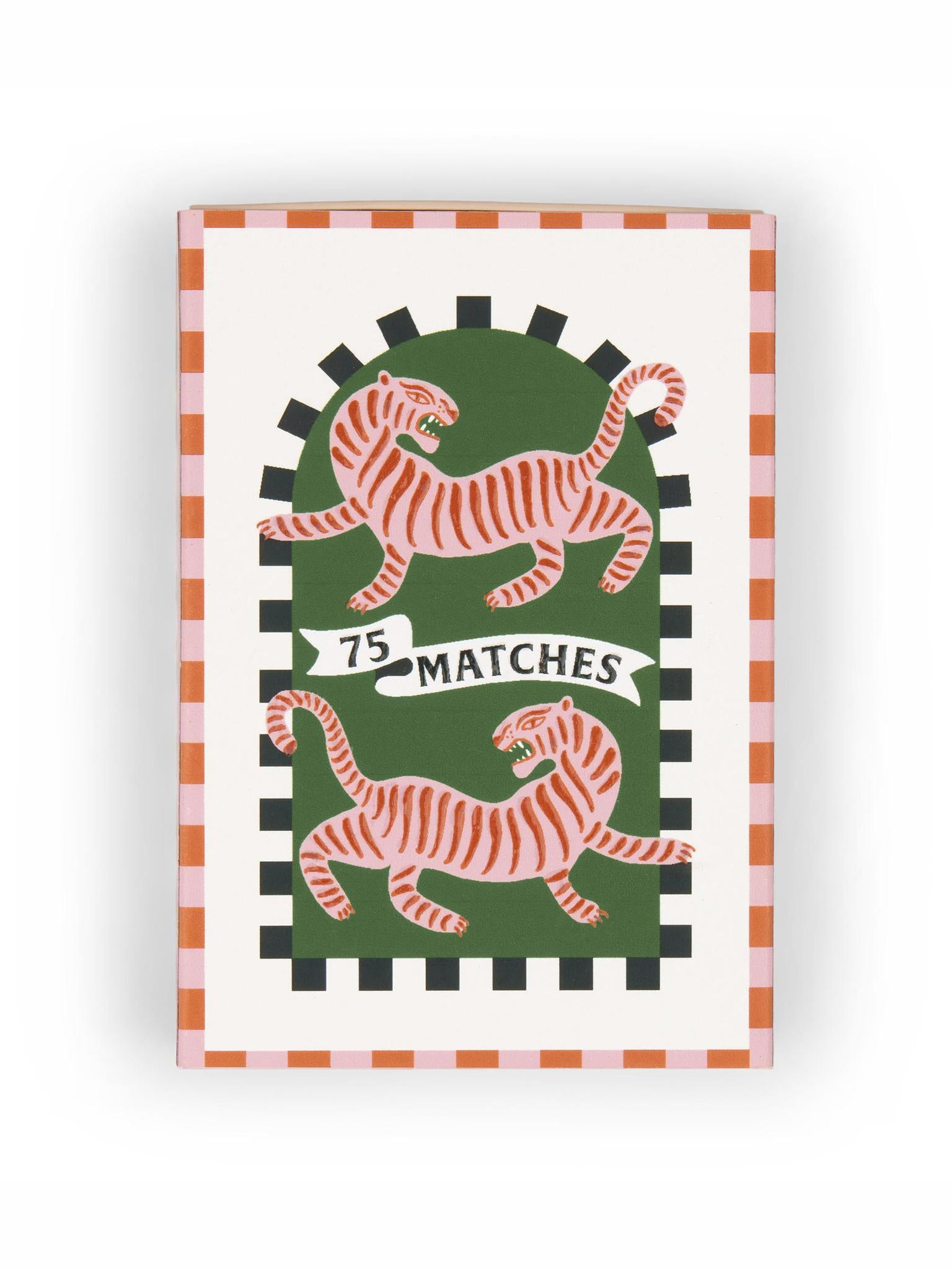 Adopo Boxed Matches "Tiger" Black - 75 matches (9.6 CM)