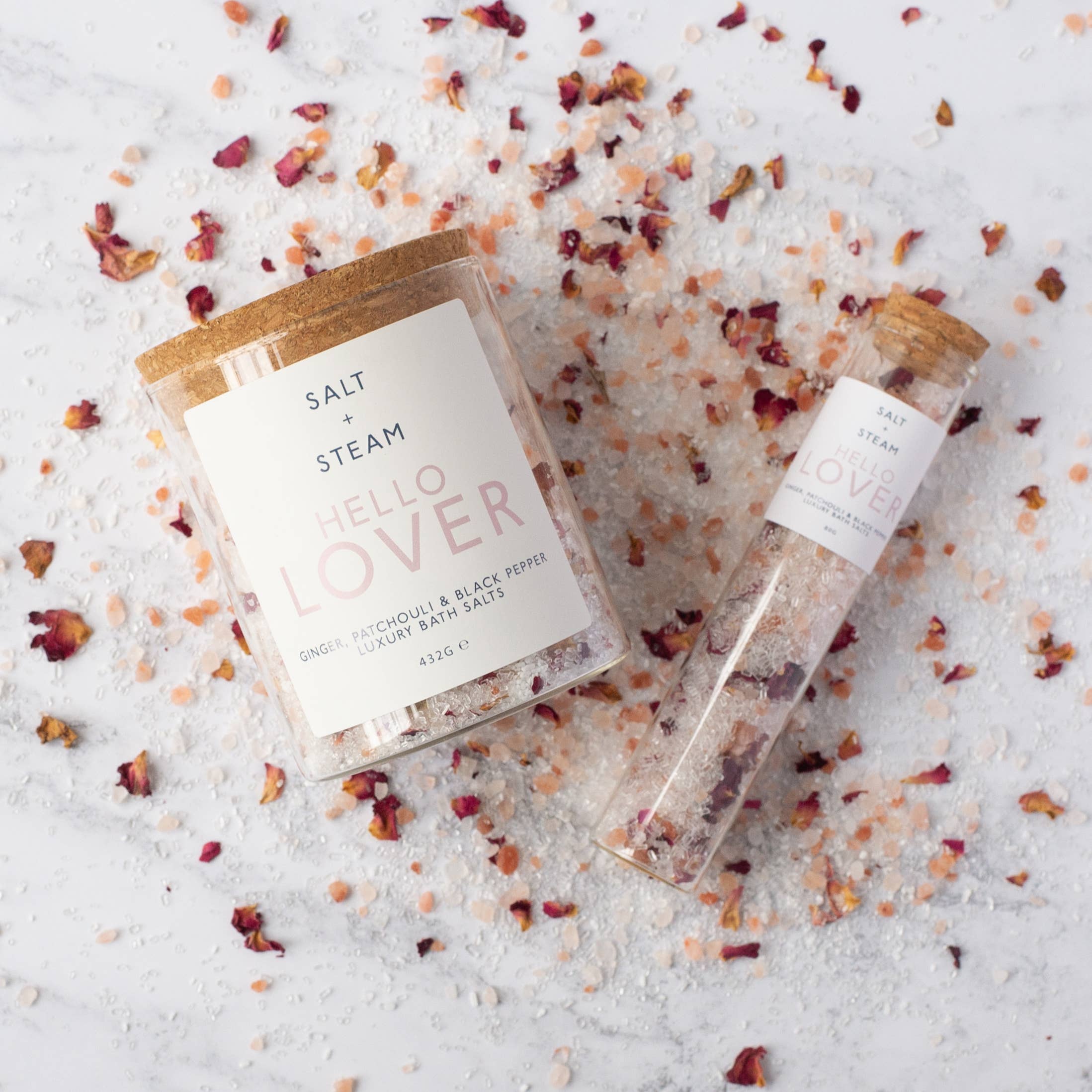 Hello Lover - Ginger & Patchouli Bath Salts 80g & 432g