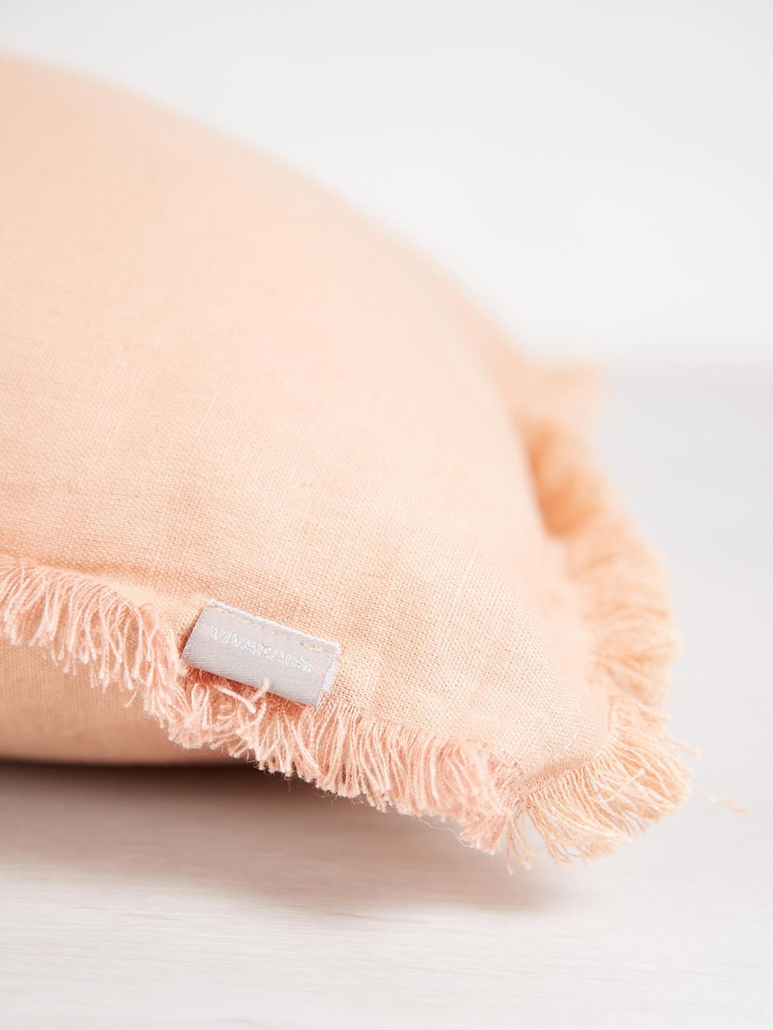 Laly Linen & Cotton Plain Cushion in Epice - 30x50cm