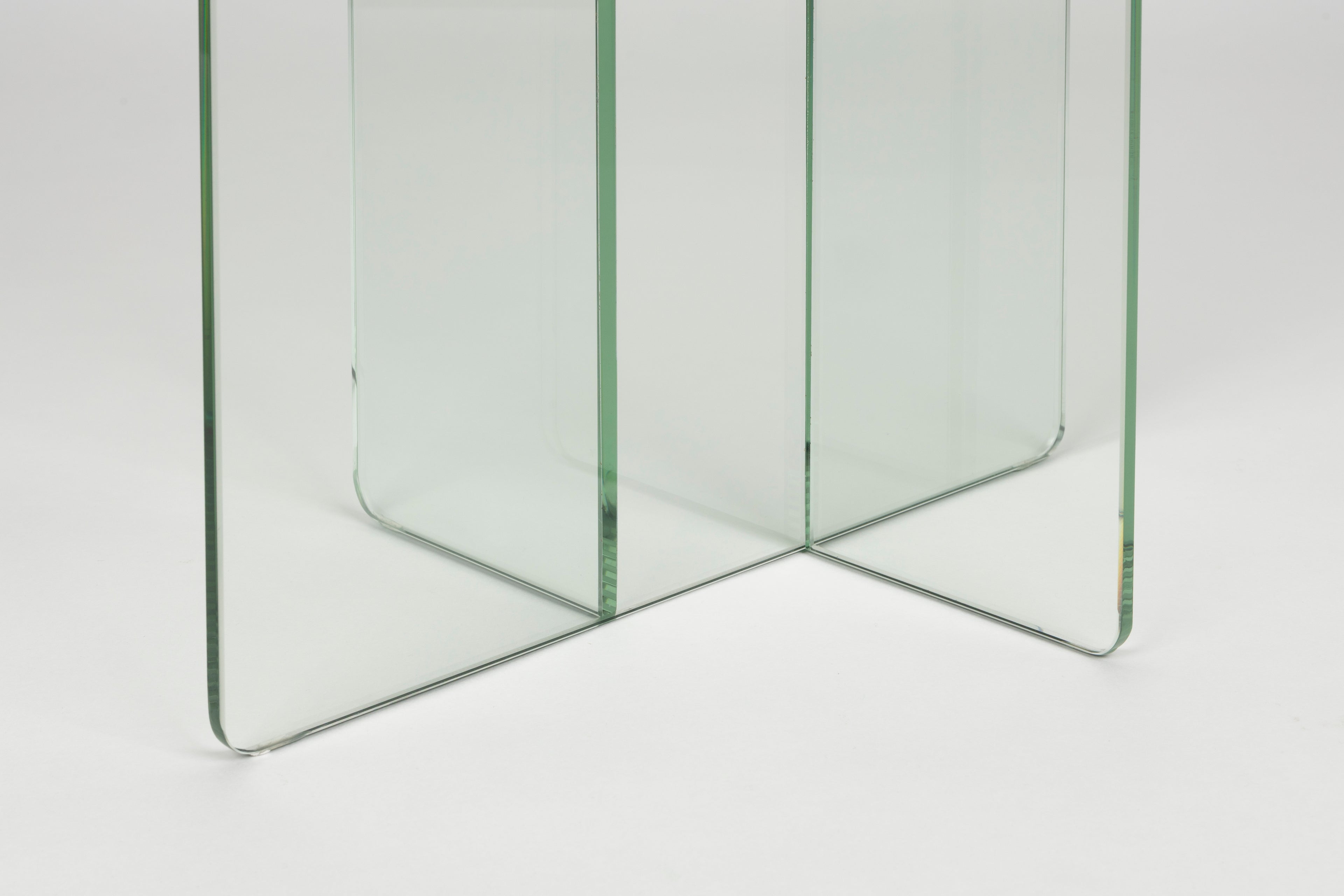 Linea Clear Glass Side Table