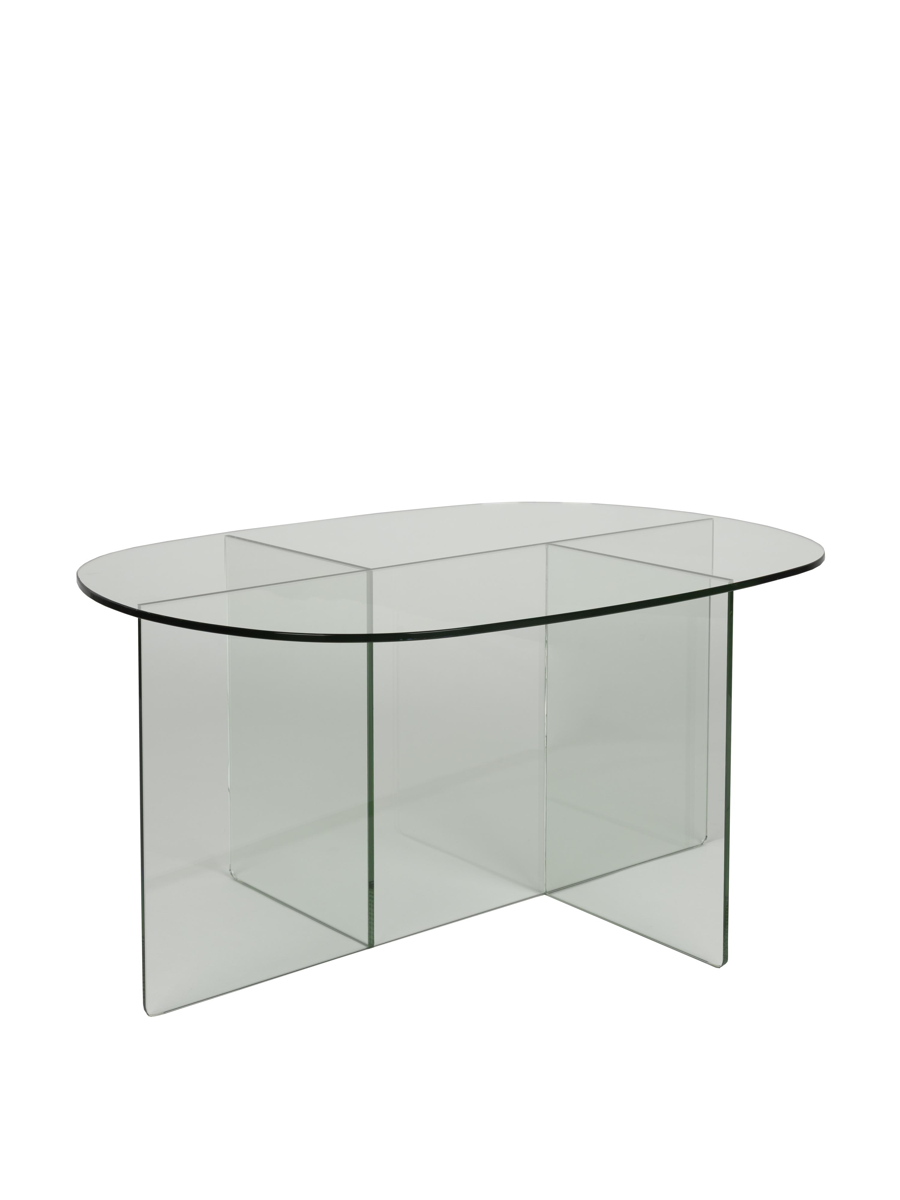 Linea Clear Glass Coffee Table