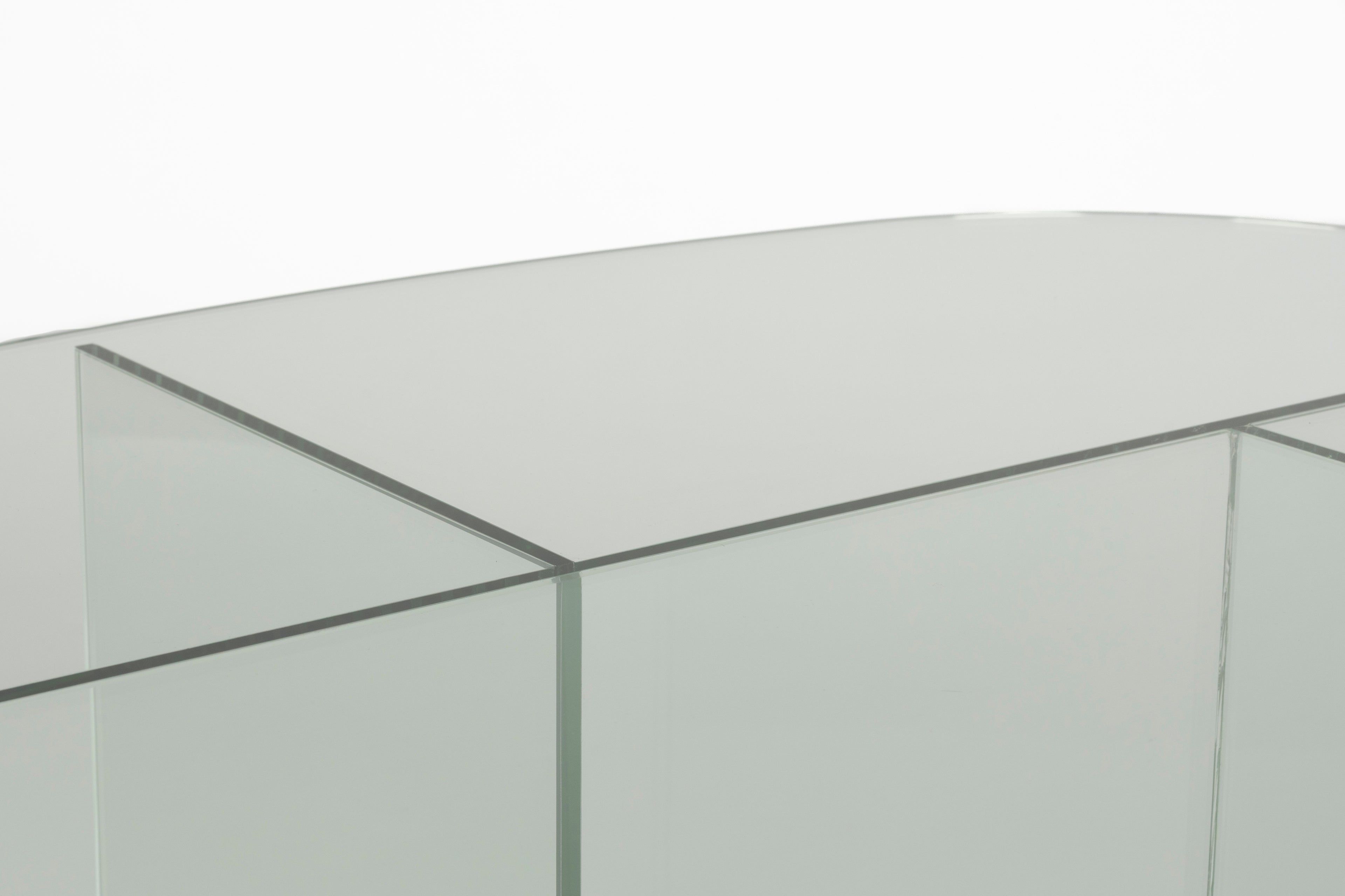 Linea Clear Glass Coffee Table