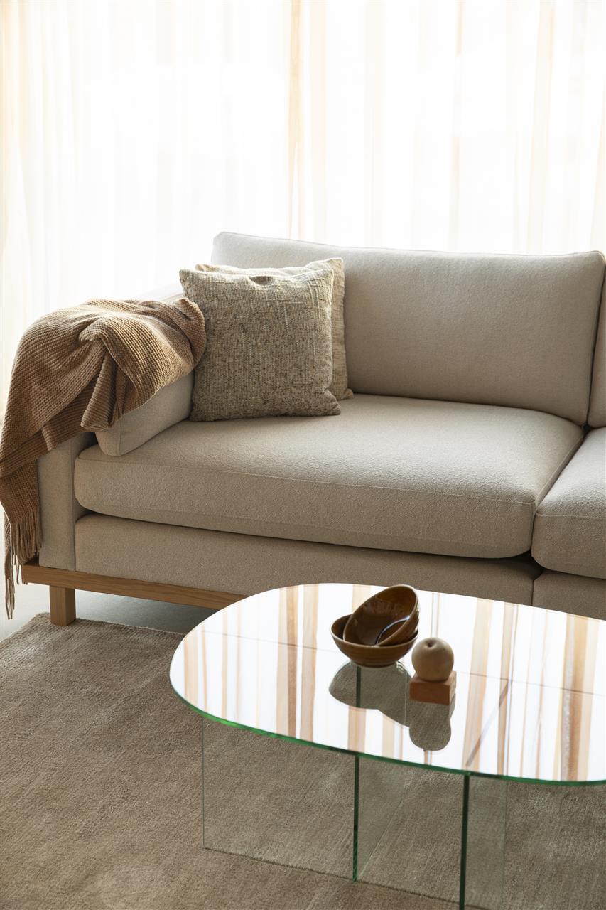 Linea Clear Glass Coffee Table