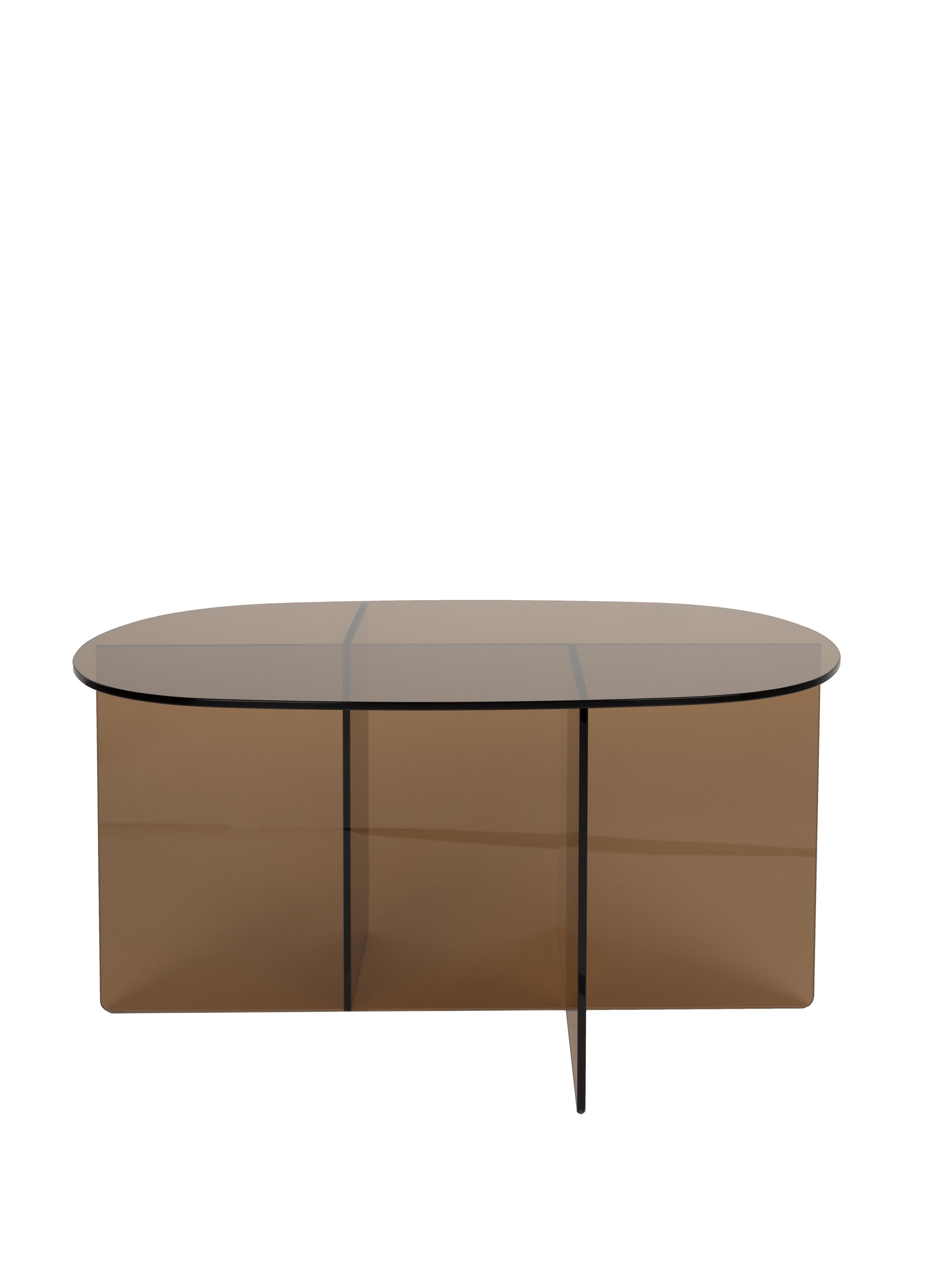 Linea Smoked Glass Coffee Table