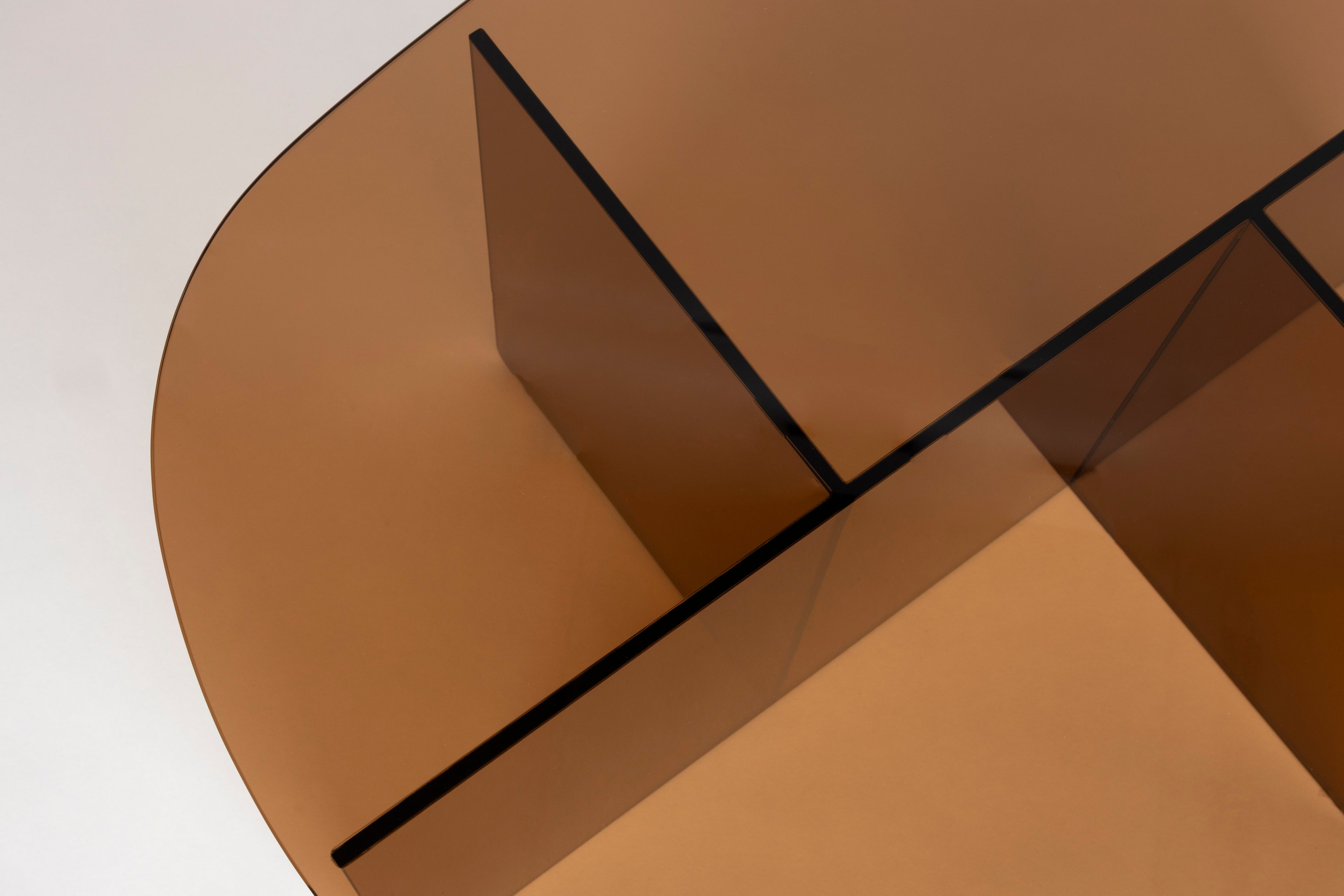 Linea Smoked Glass Coffee Table