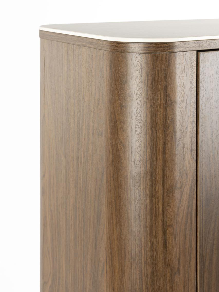 Alamora Cabinet - Walnut Tones