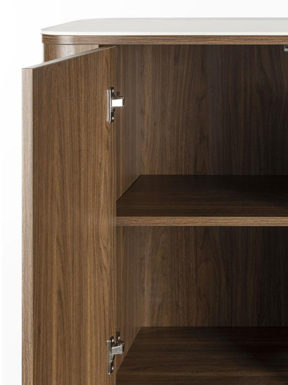 Alamora Cabinet - Walnut Tones