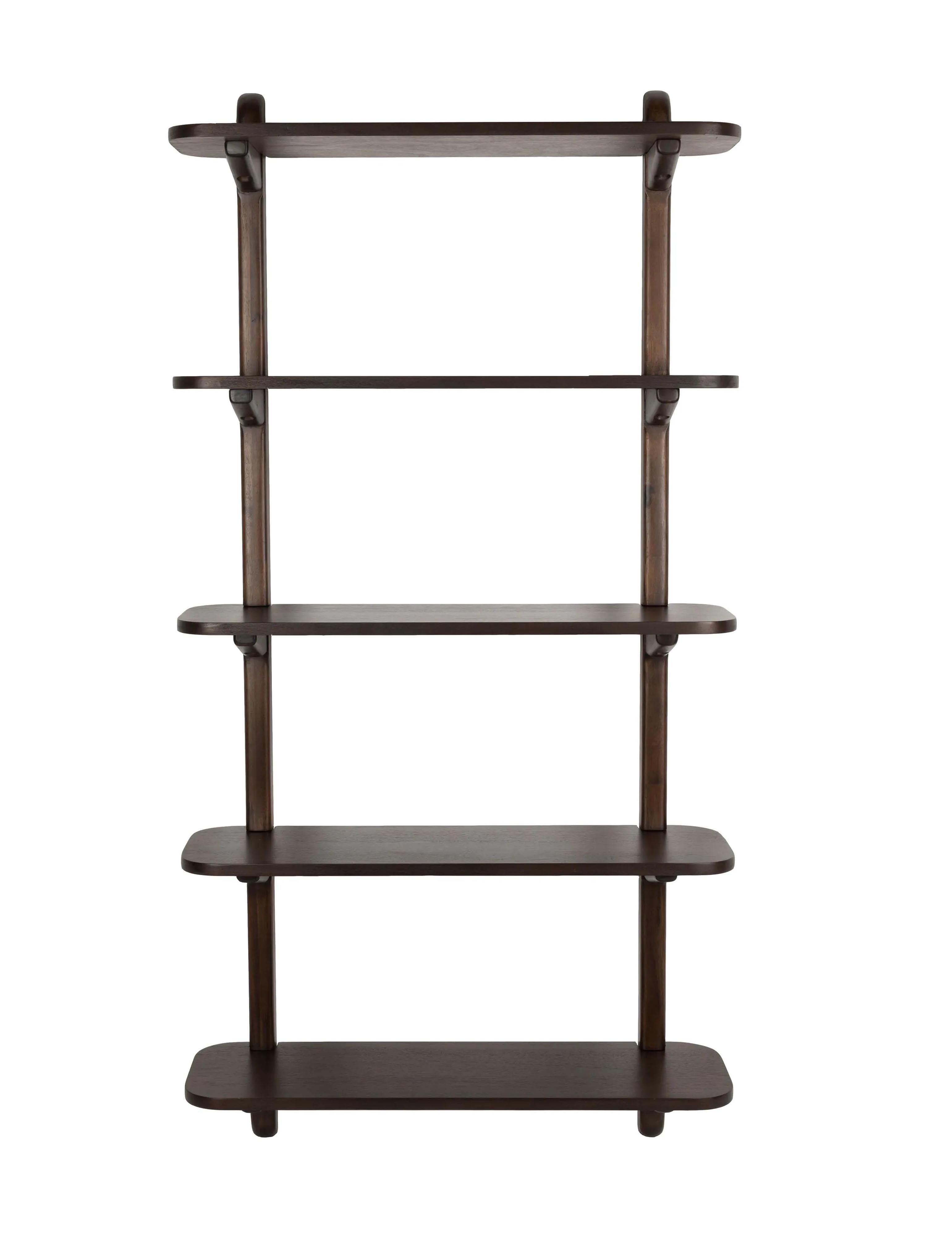 Hogar Brown Acacia Wall Shelf