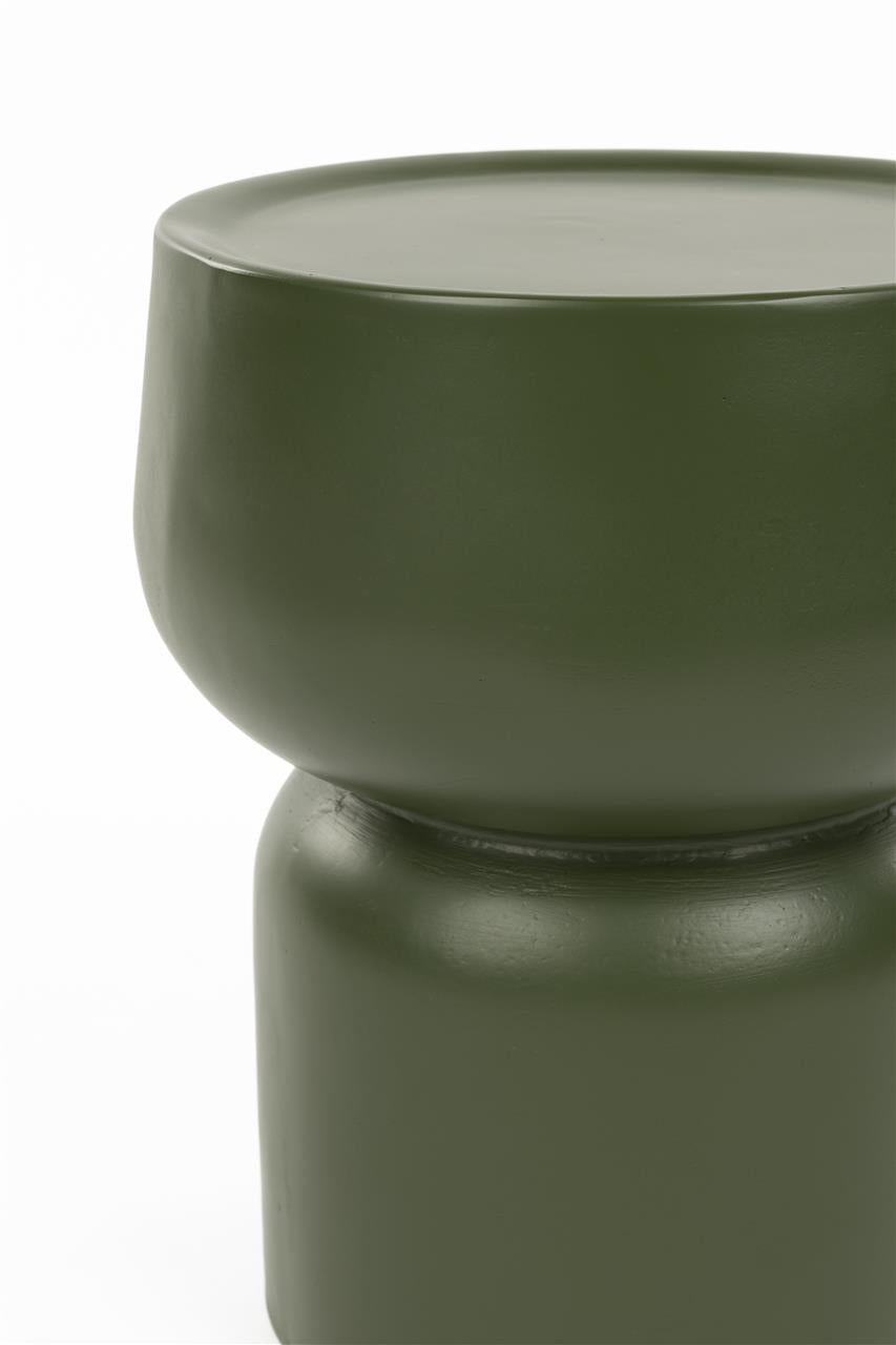 Erine Earth Side Table - Matte green