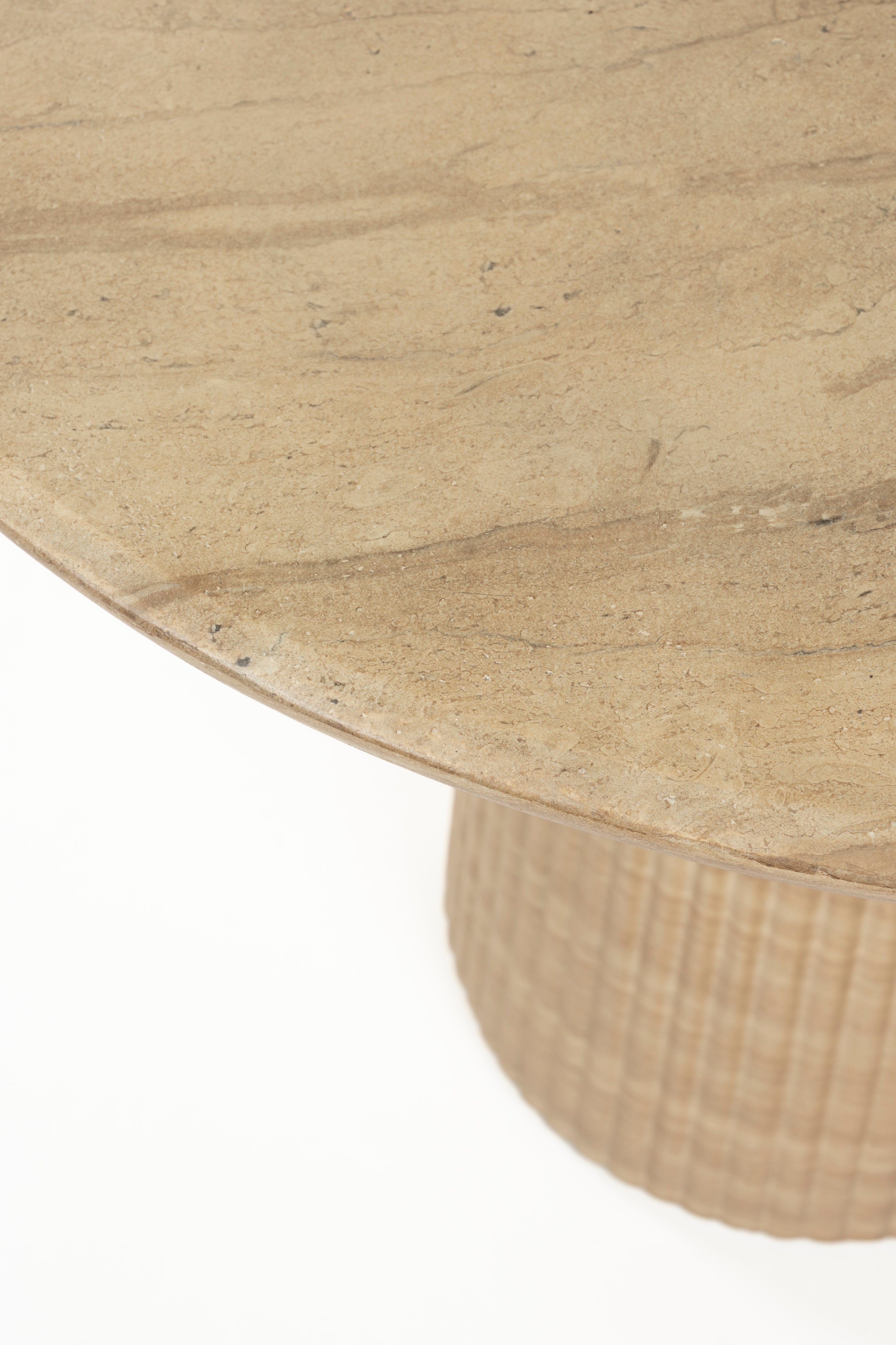 Brison Natural Stone Concrete Dining Table