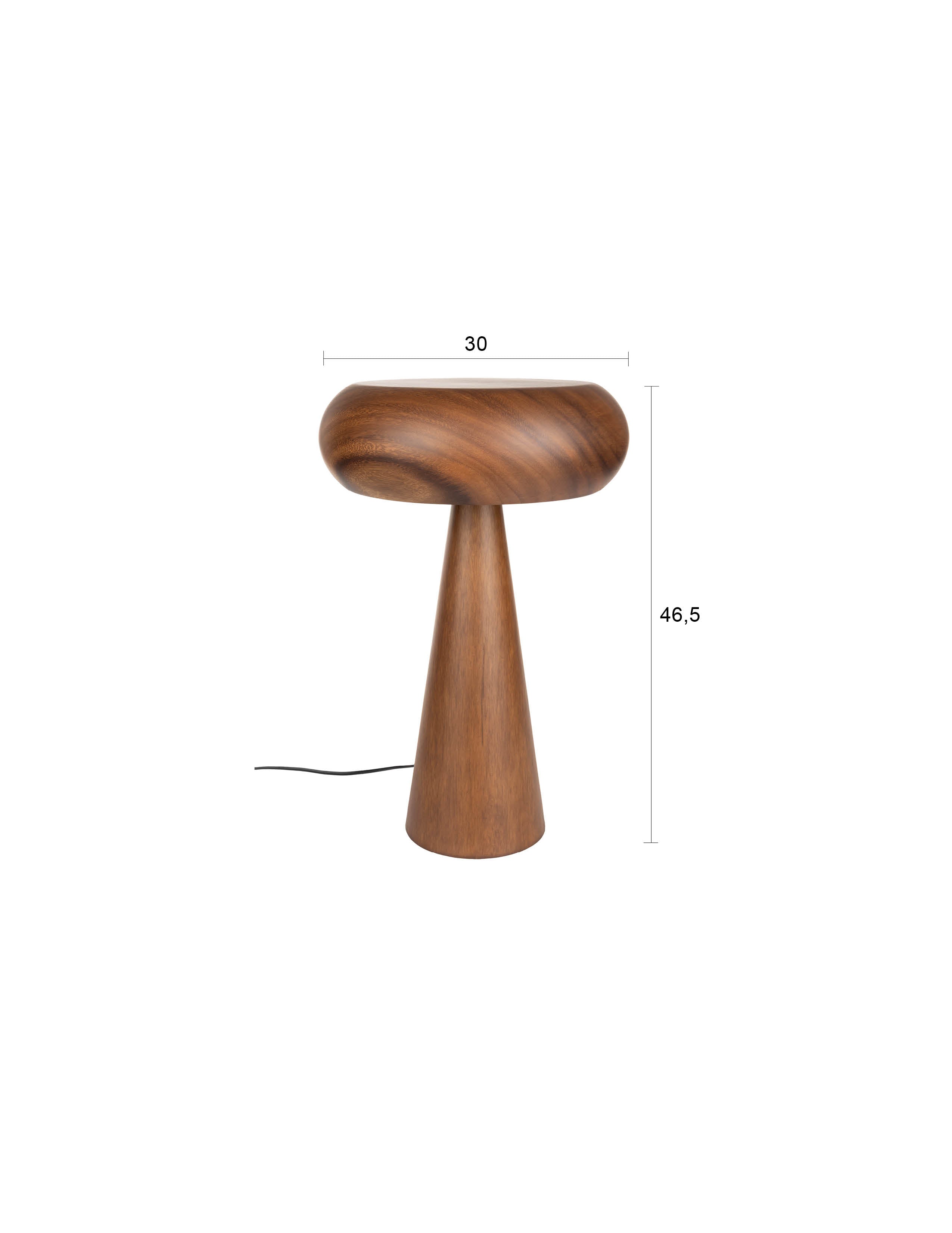 Moral Acacia Wood Table Lamp - Sizes Available