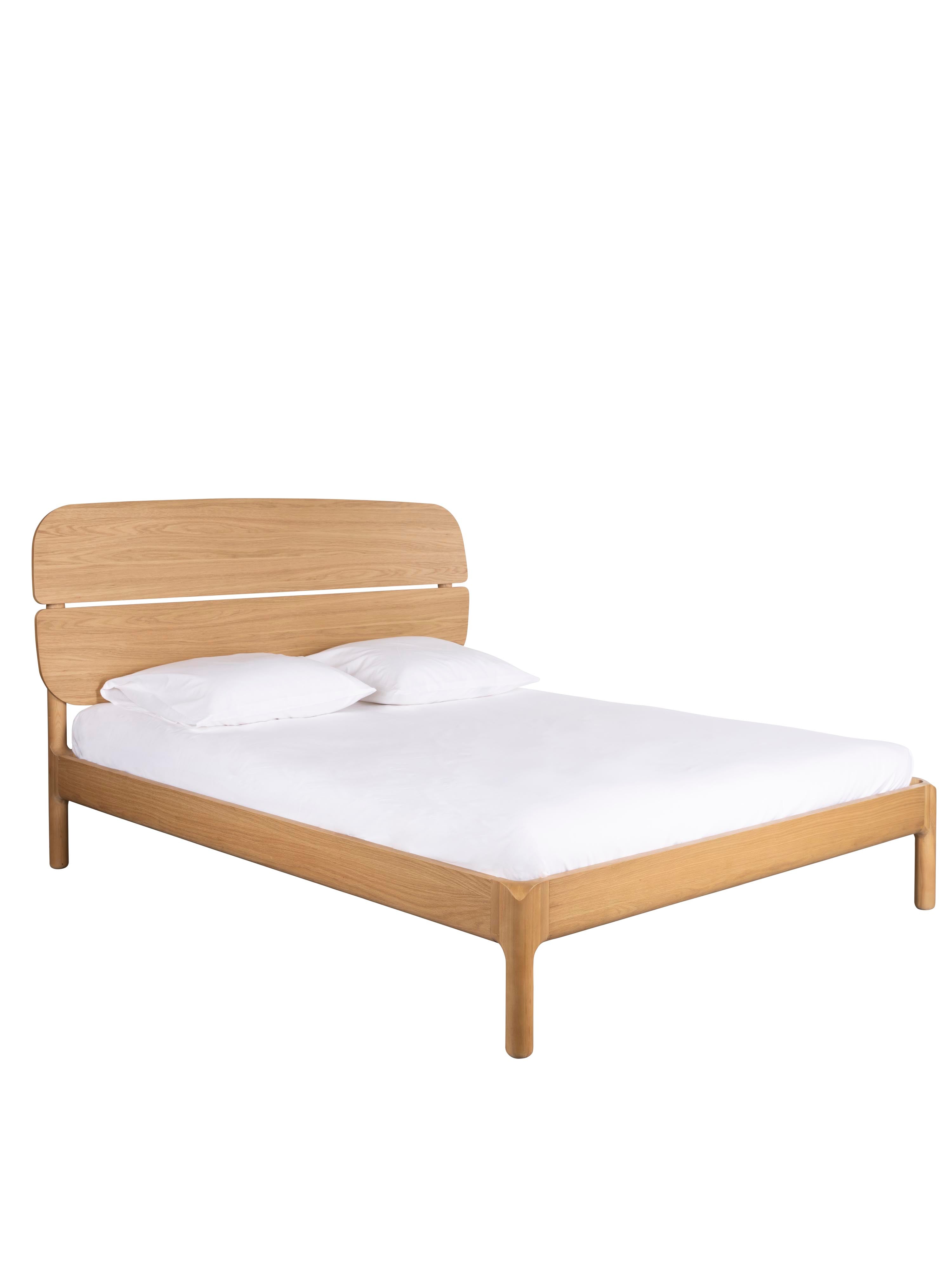 Storm Wooden Bed With Headboard - 2 Sizes Available