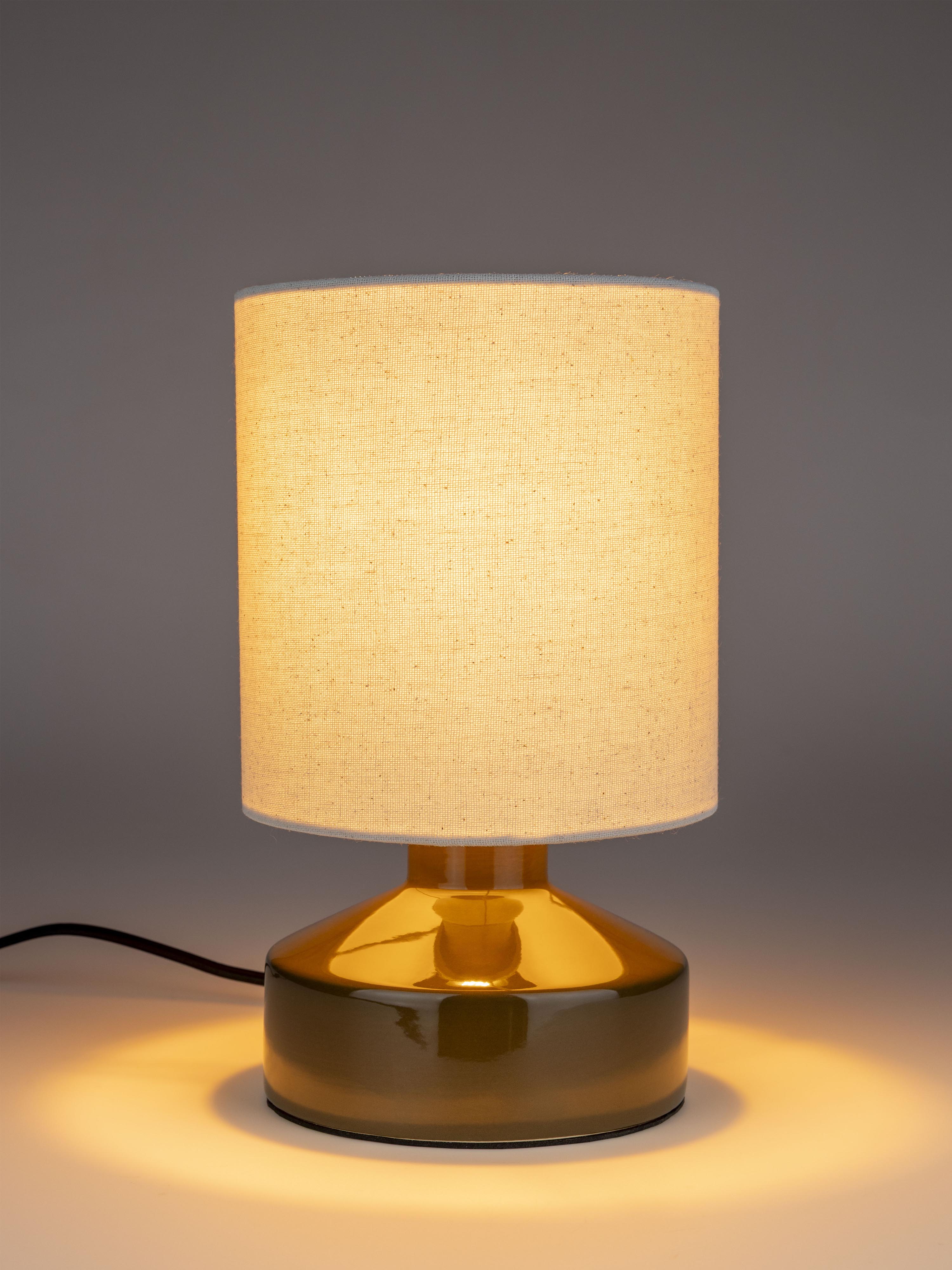 Nook Linen Table Lamp - Taupe