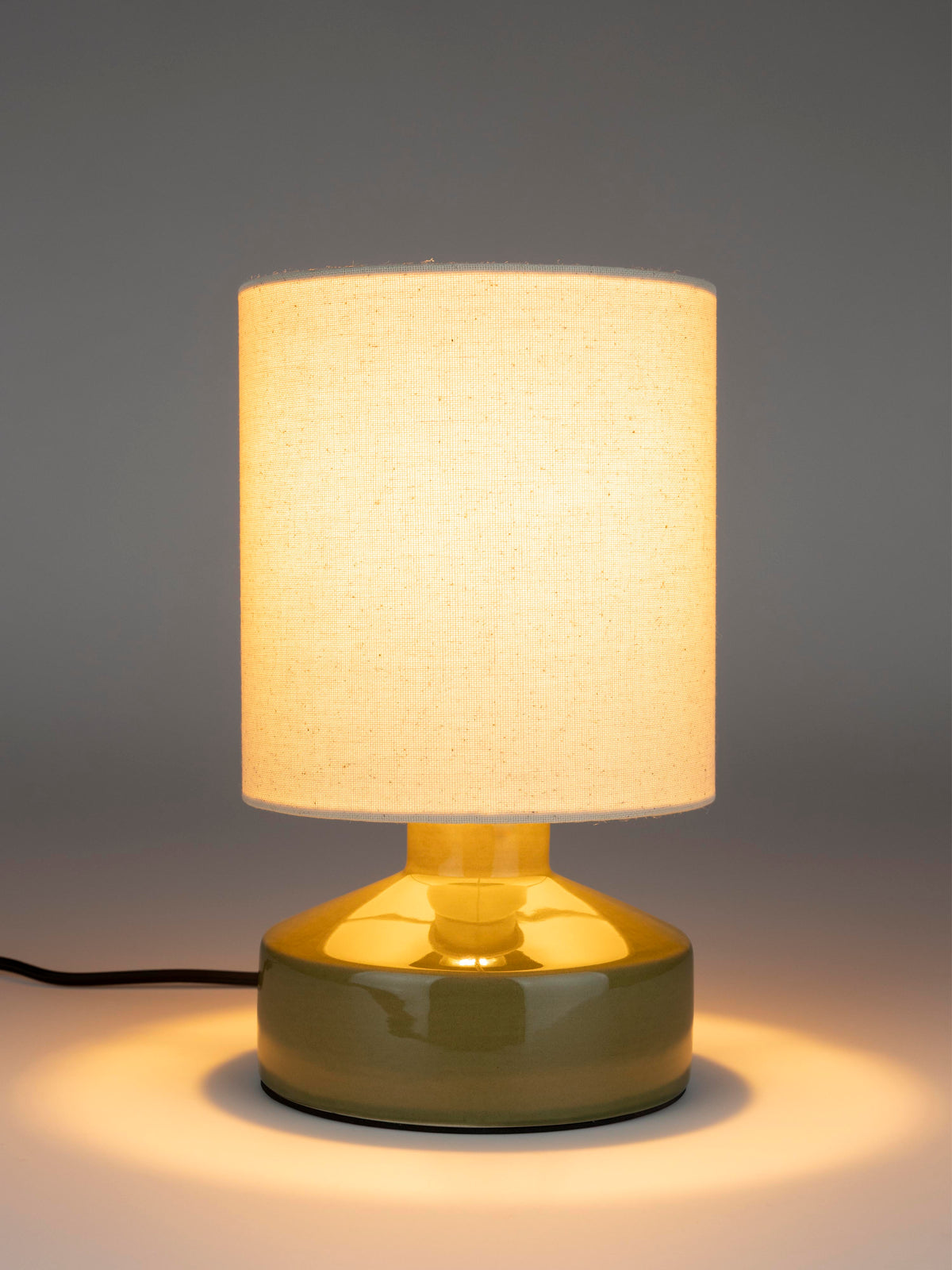 Nook Linen Table Lamp - Green
