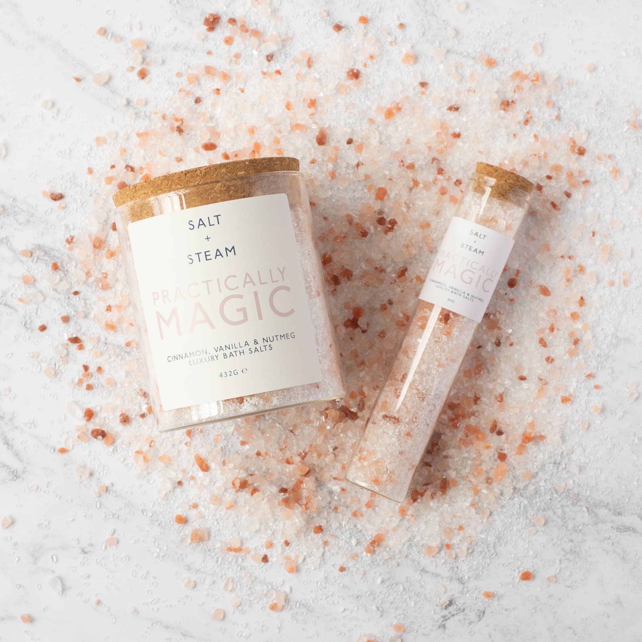 Practically Magic - Cinnamon & Vanilla Bath Salts 80g & 432g