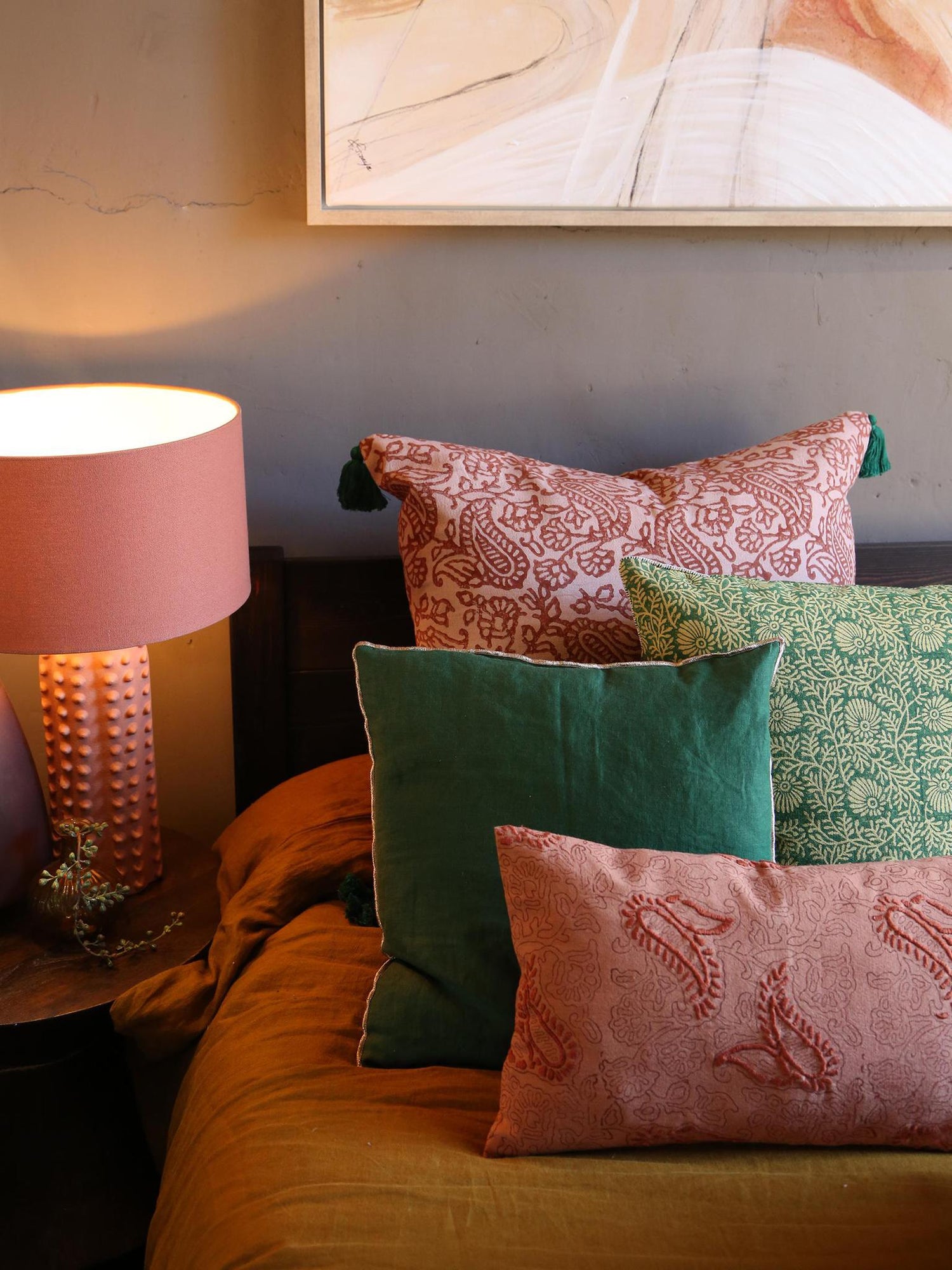 CRAFTED - Hebe Hand Embroidered Cushion