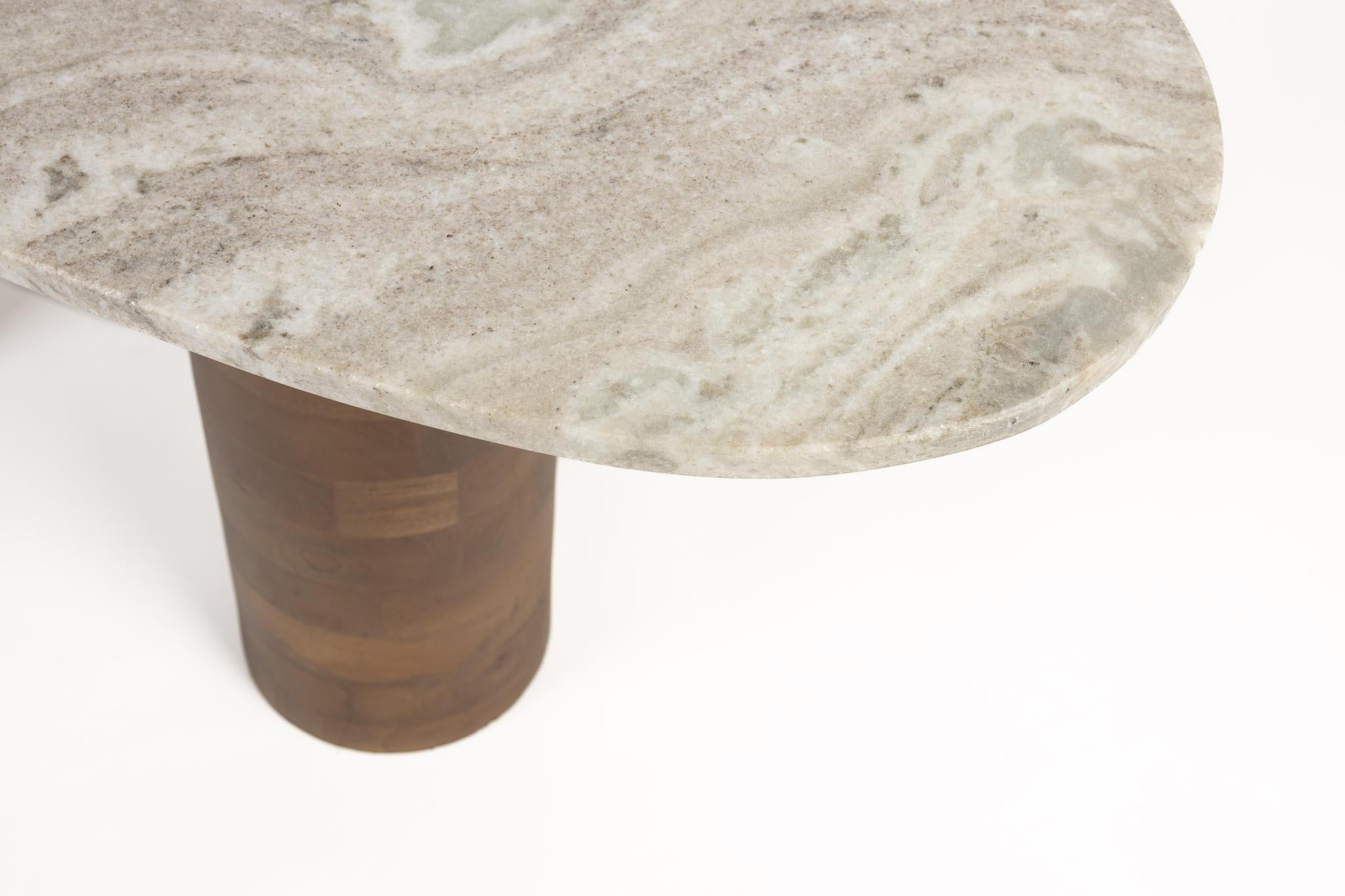 Kouk Marble & Mango Wood Coffee Table