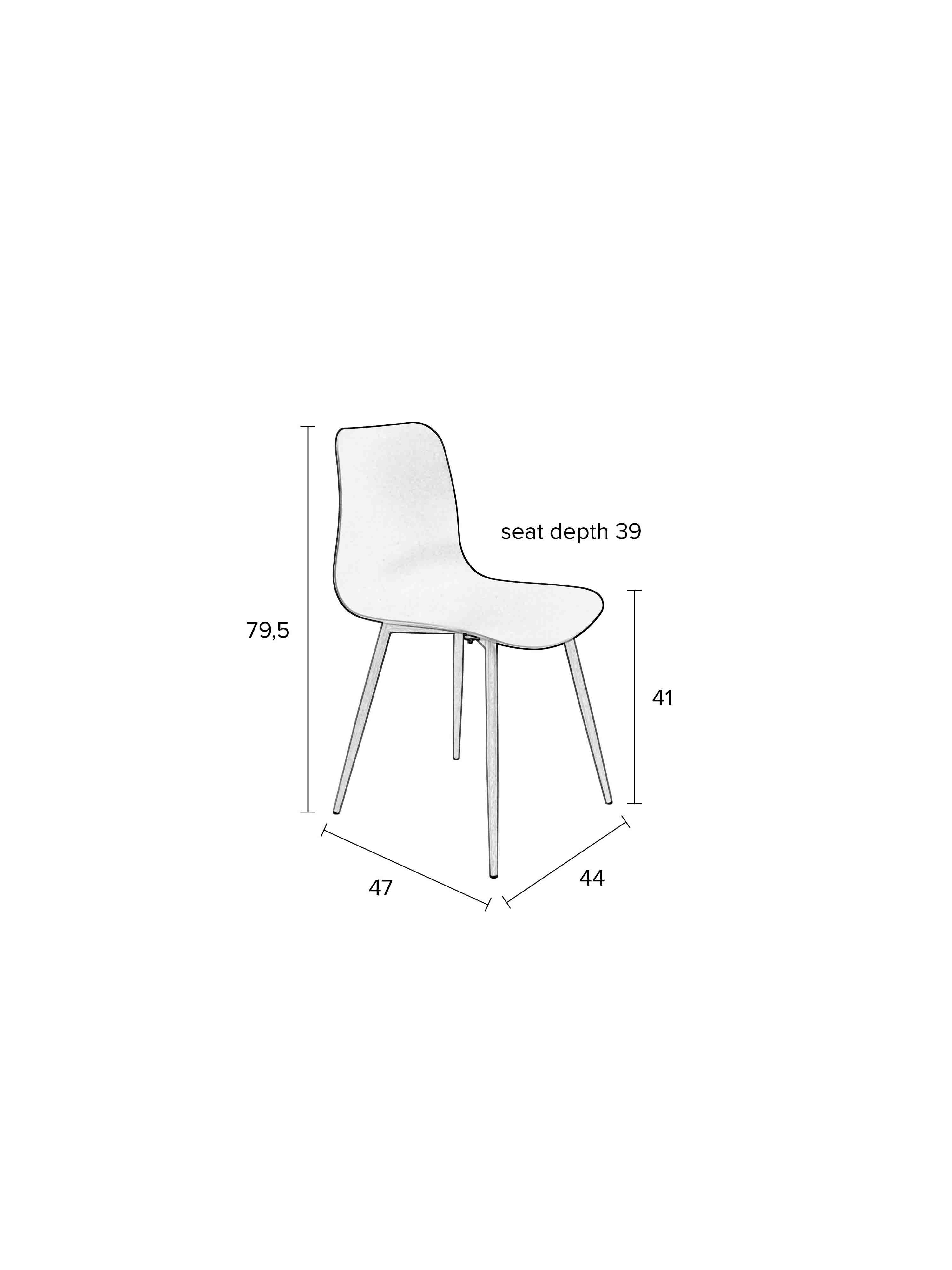Leona Dining Chair (set of 2) - 4 Colour options