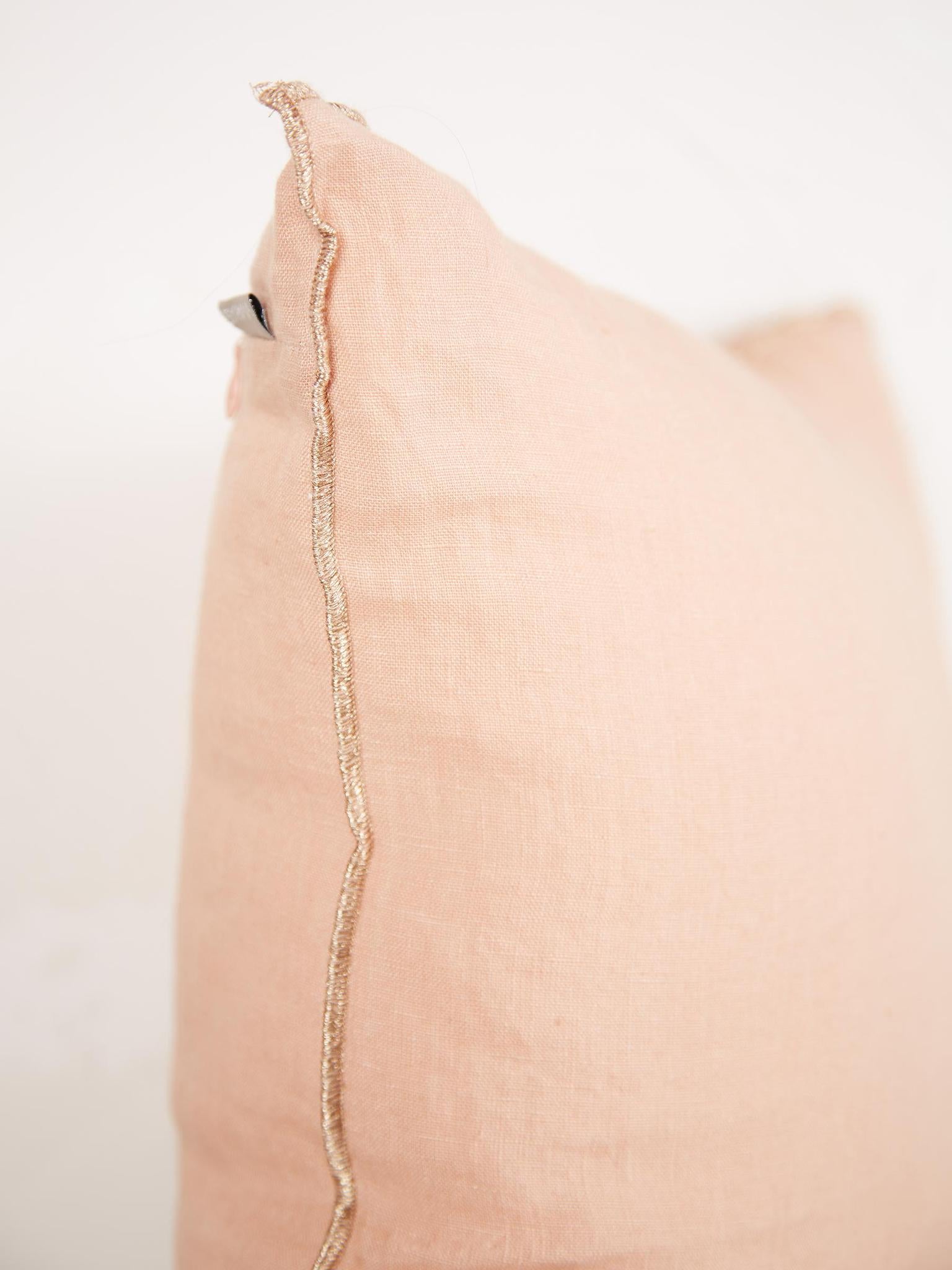 Zeff Celeste Linen 45x45cm Cushion - Sugared Plum