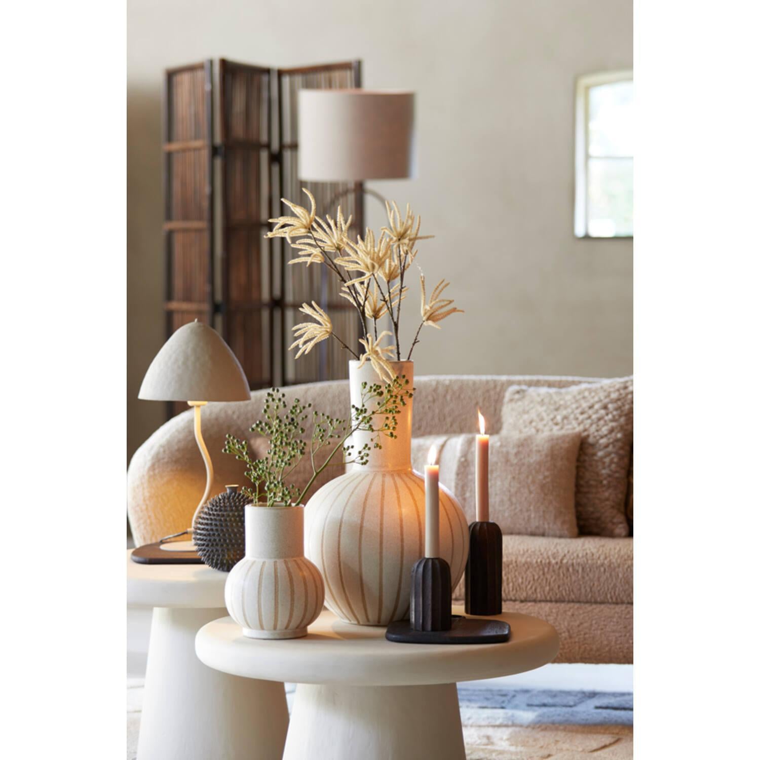 Ulloa Matt Textured Vase - Muted Ochre