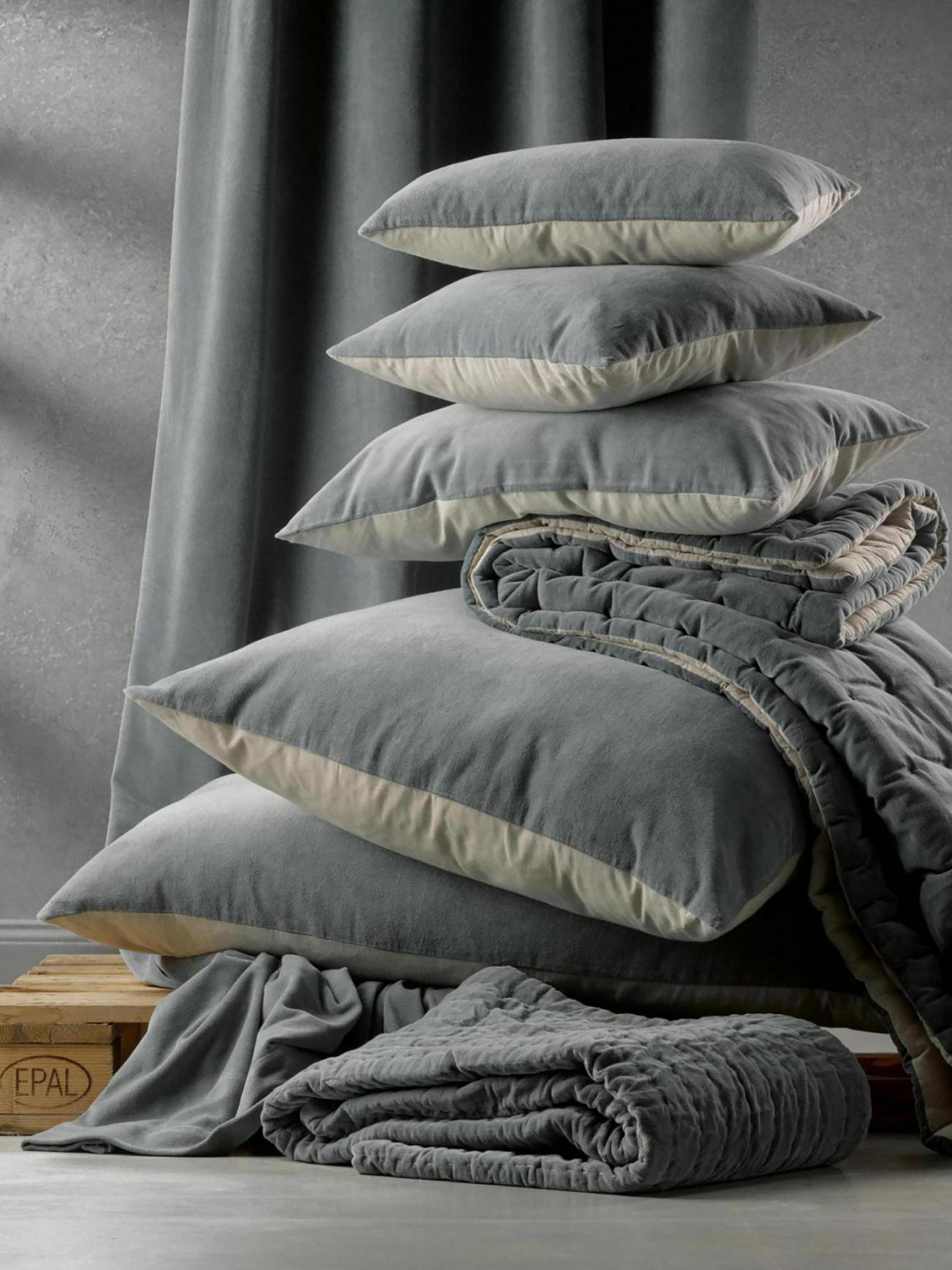 Elise Velvet Cushion - Cobalt - 2 Sizes Available