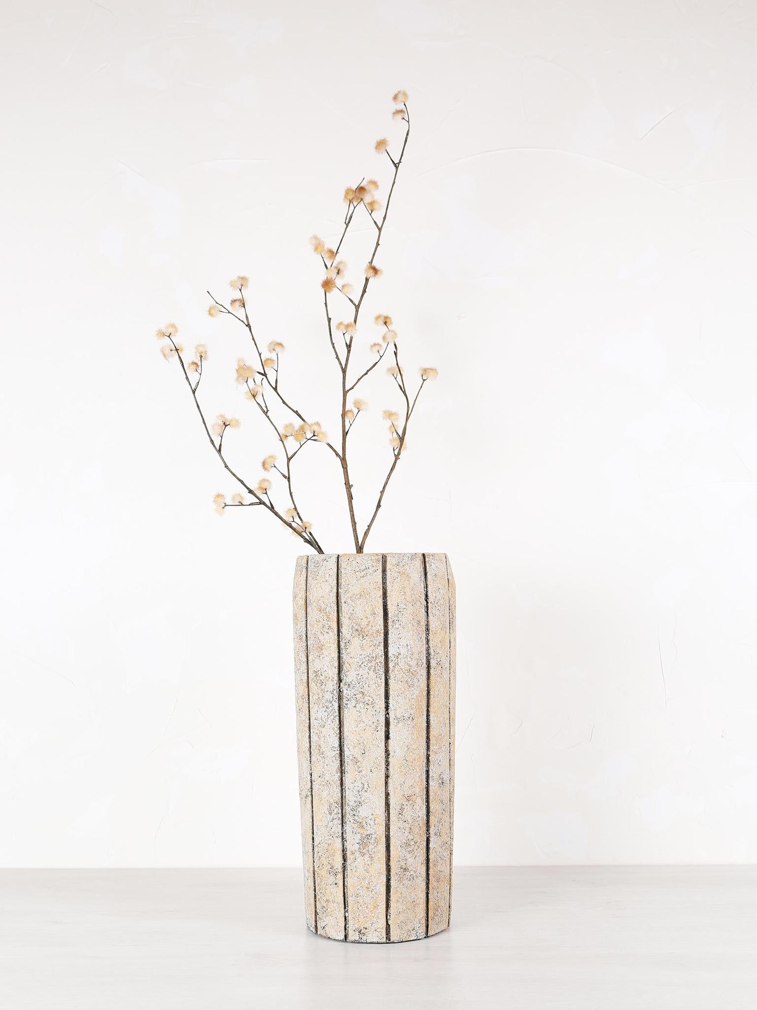Imani Cement Pot - Taupe