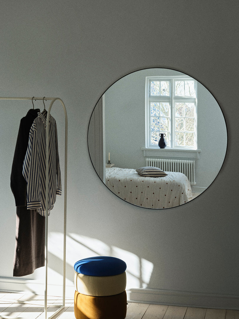 Complete Large Circular Mirror - Black