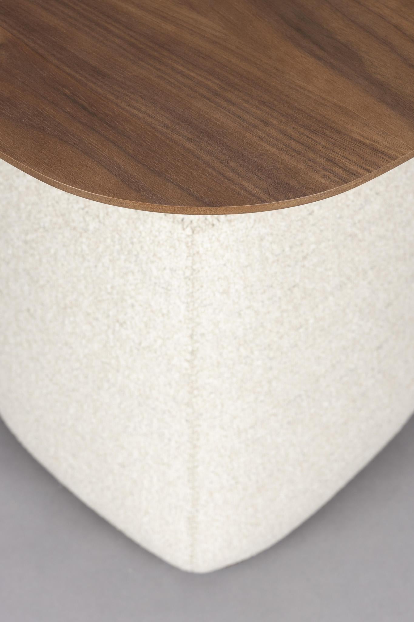 Shelley Upholstered Side Table - 2 Colours Available