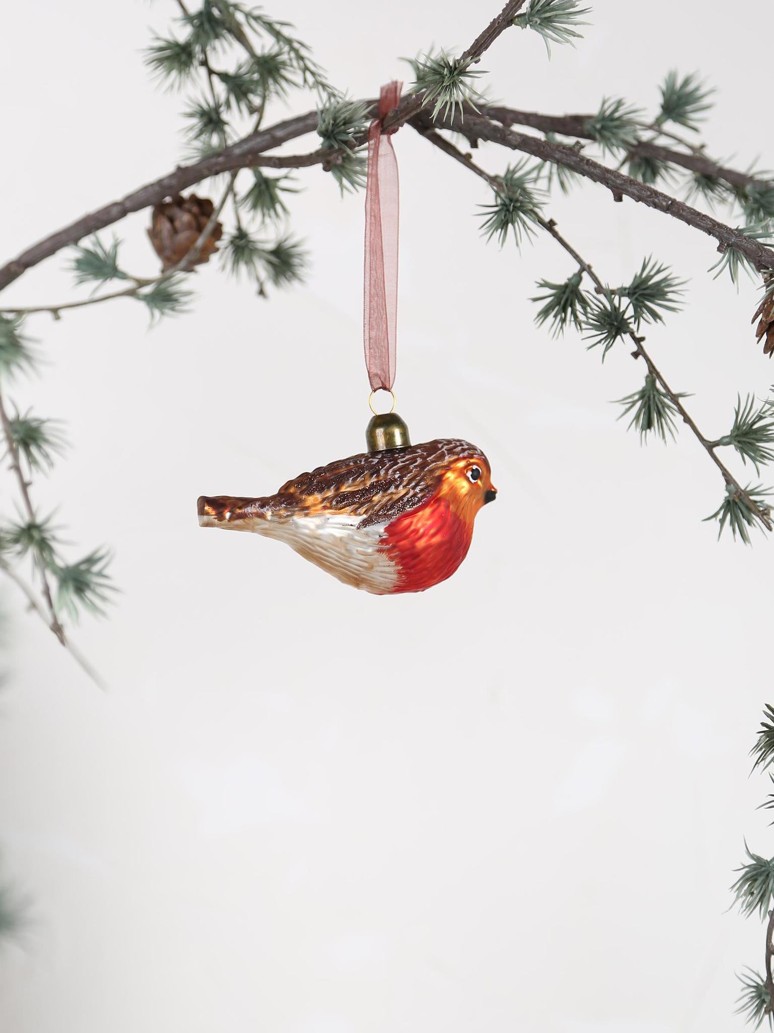 Decorative Robin bauble