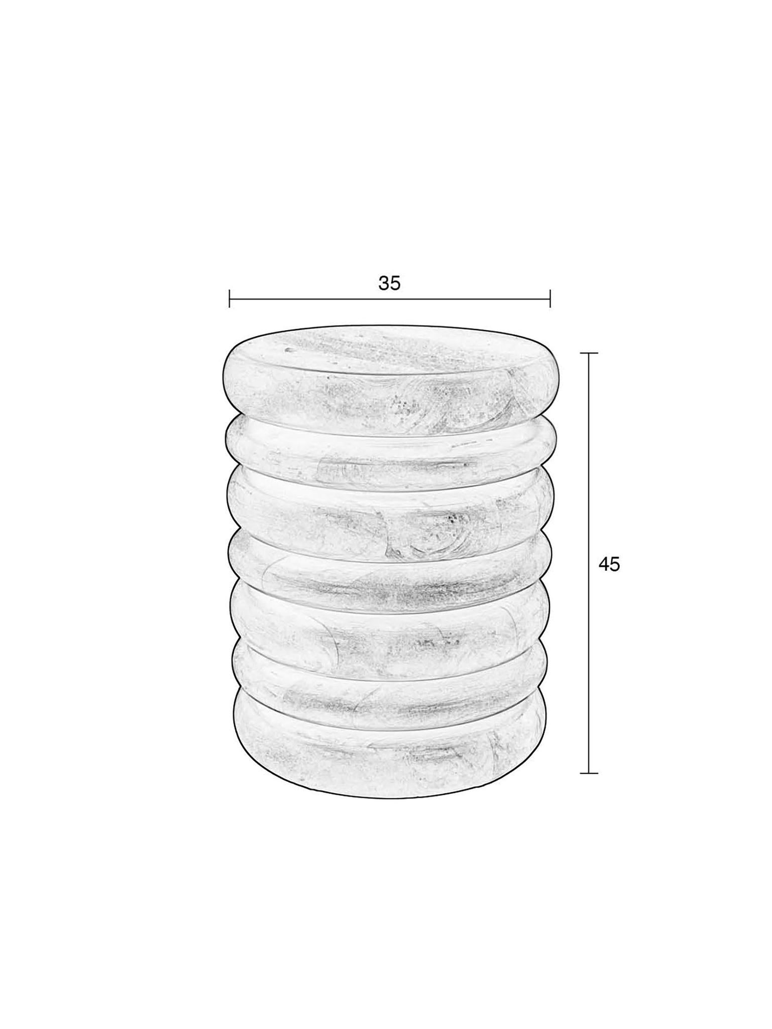 The disk stool - mango wood
