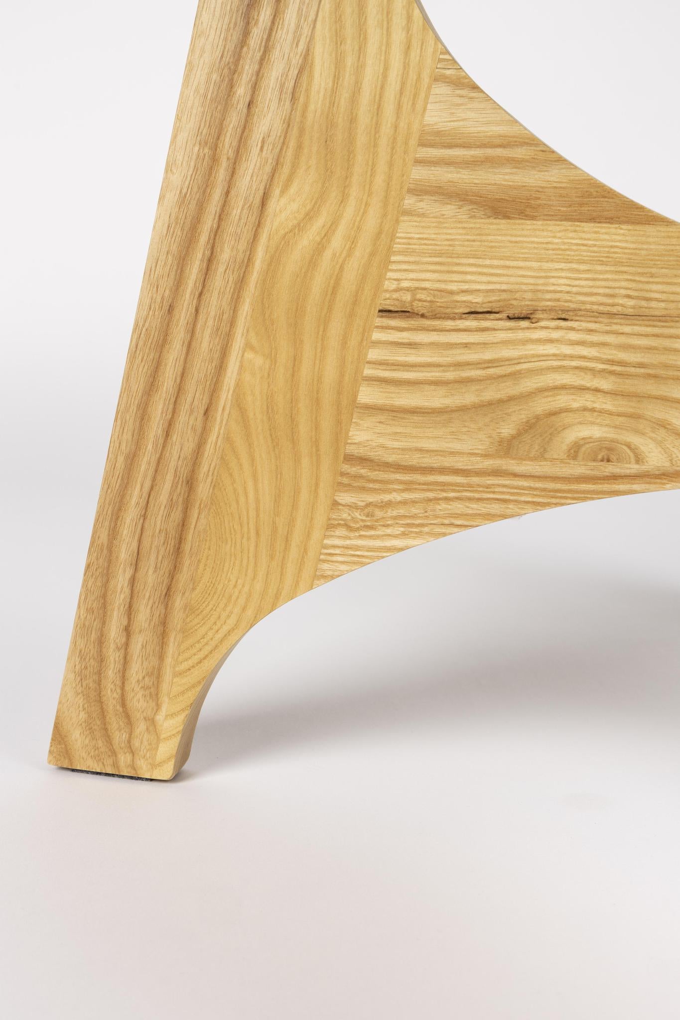 Kobe Ash Wood & Glass Coffee/Side Table - 2 Sizes Available