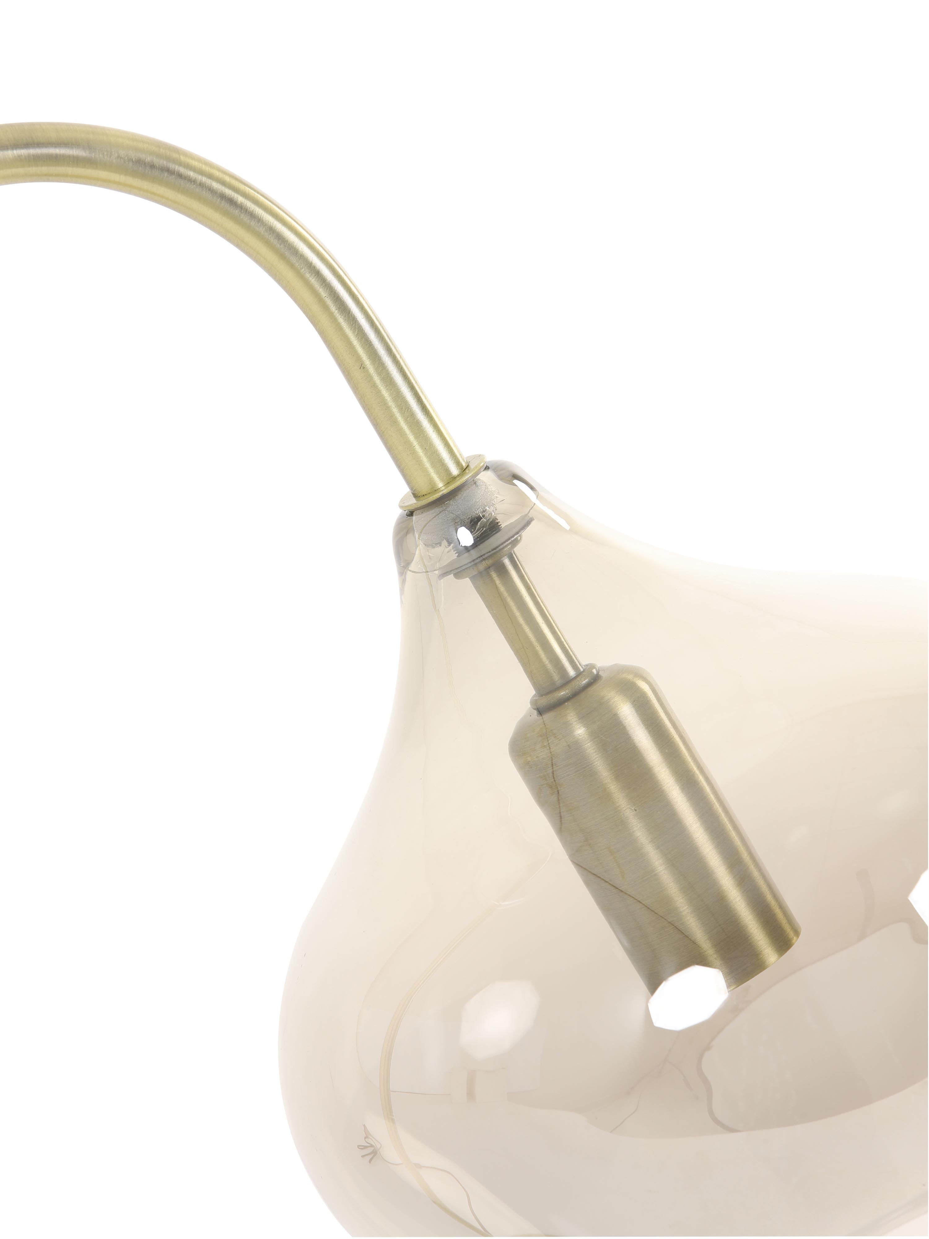 Rakel Table Lamp - Antique Bronze & Smoked Glass