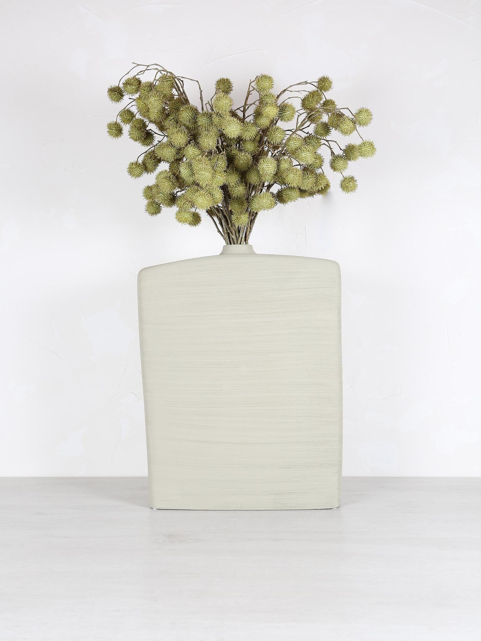 Janettee Rectangle Shaped Vase - Beige
