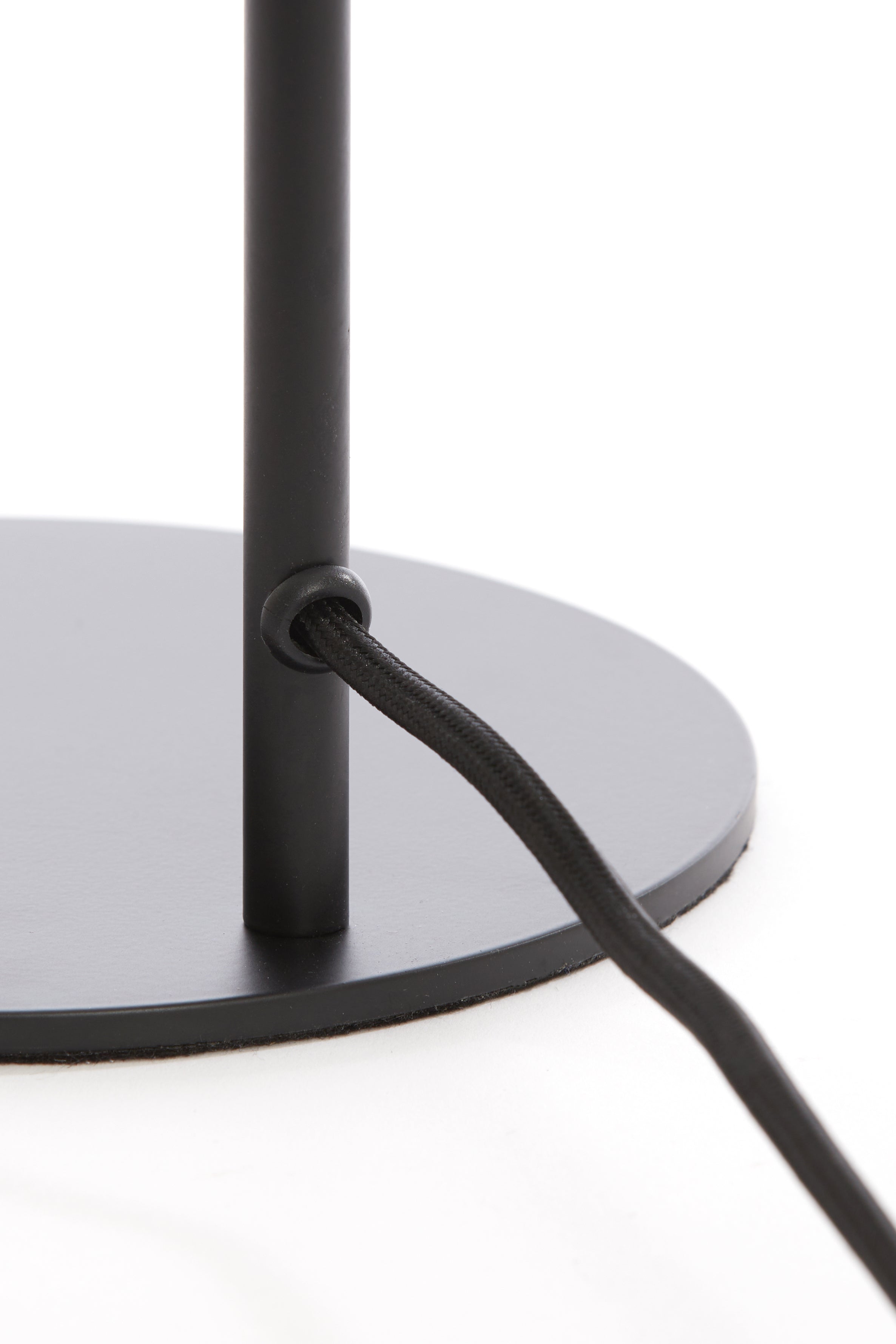 Solna Table Lamp - Matte Black & Smoked Glass