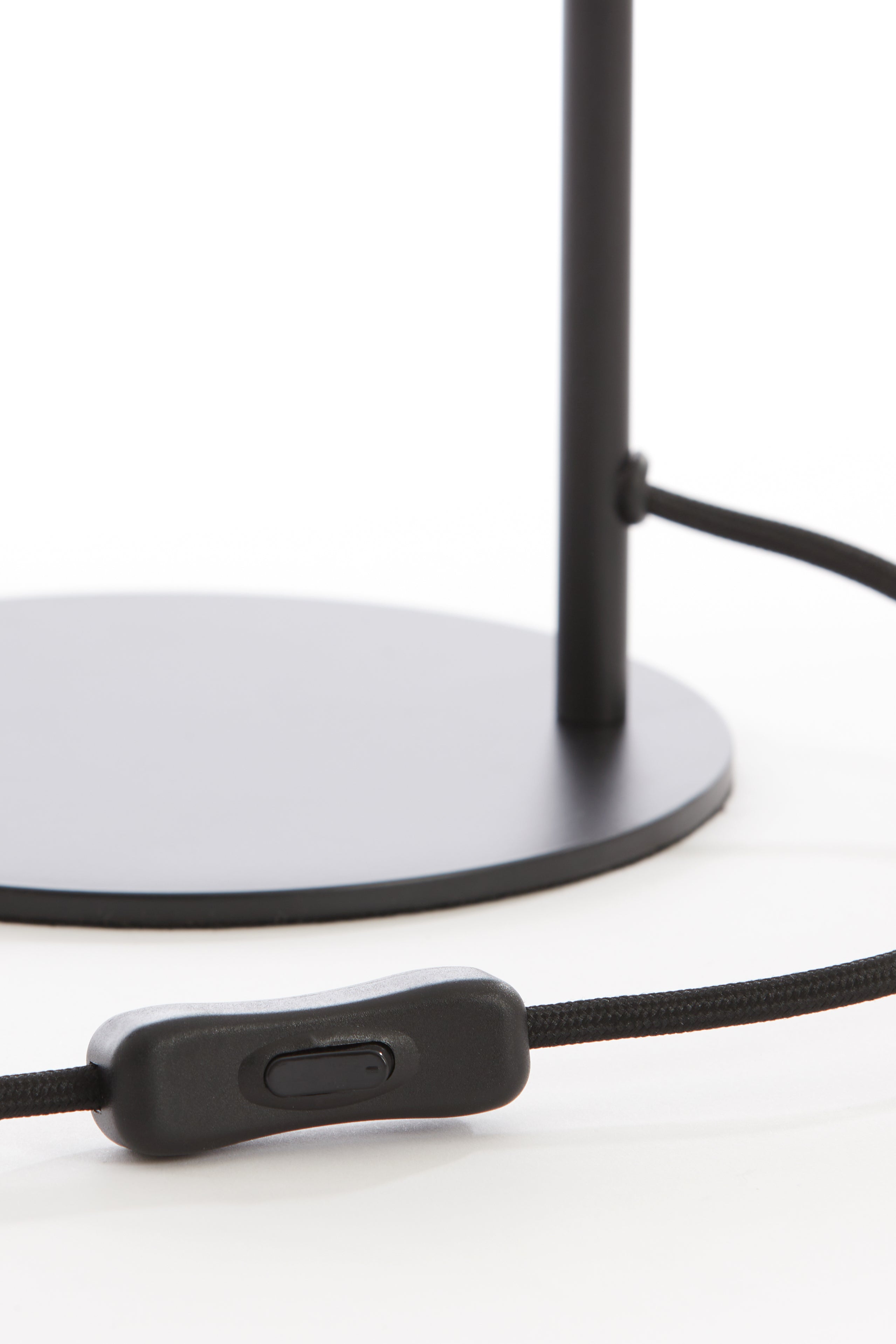 Solna Table Lamp - Matte Black & Smoked Glass