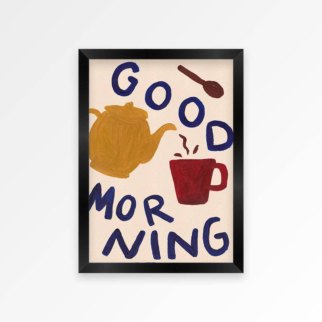 Good Morning Hand Painted Print - 2 Sizes Available