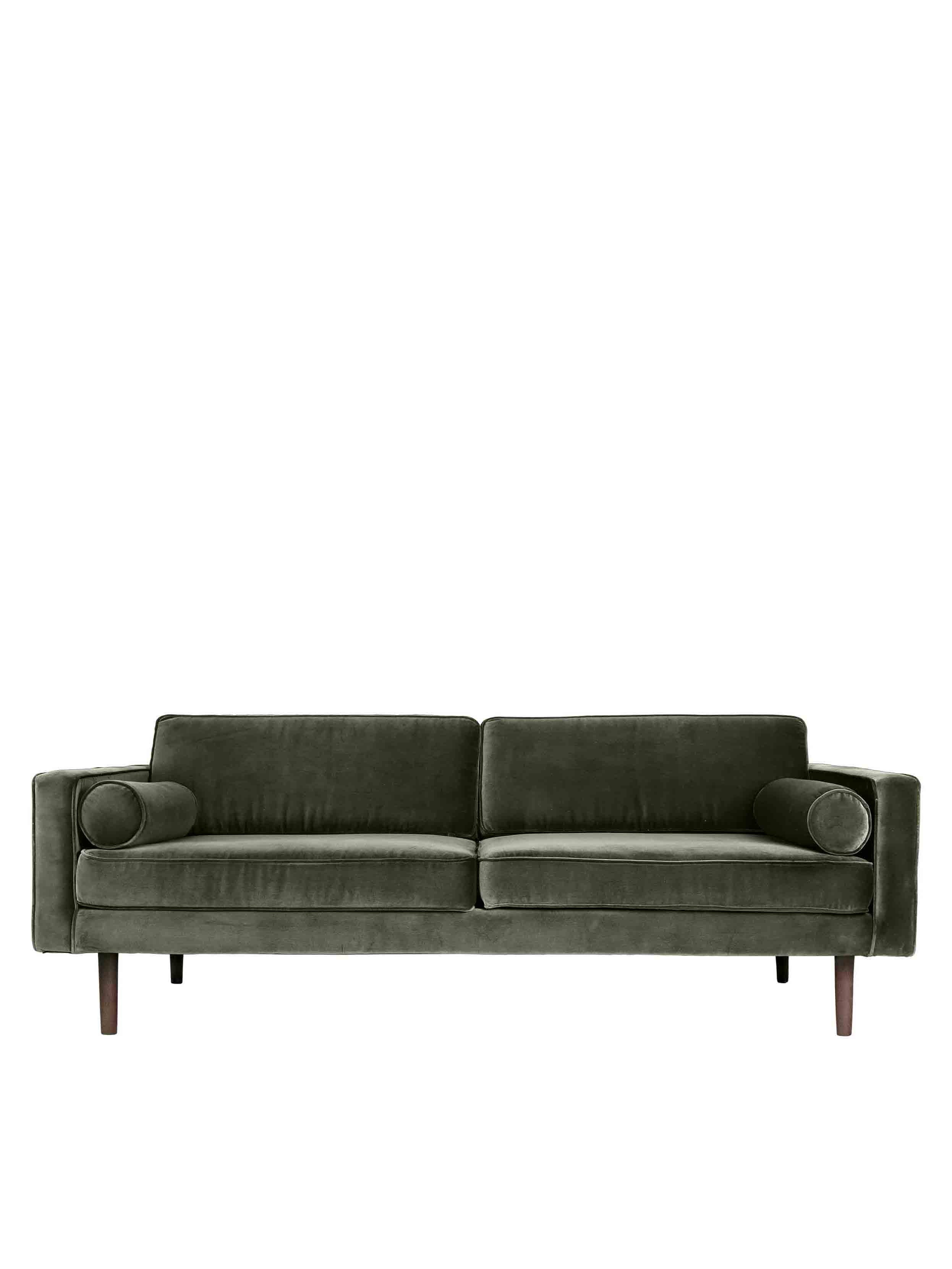 Broste Velvet Wind Sofa in Grape Leaf