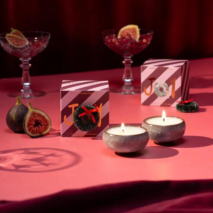 Sparkle Season: Joy Tealights - Set Of 2