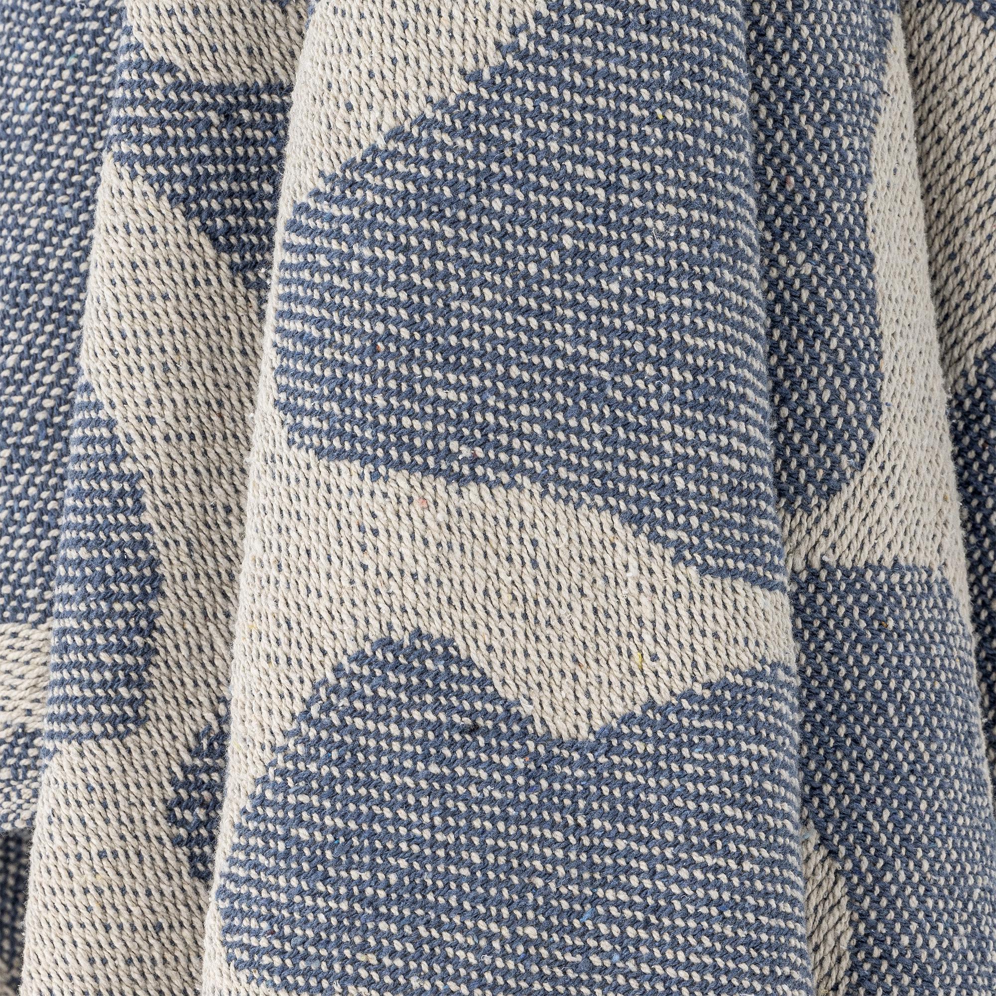 Salobre Recycled Cotton Throw - Blue