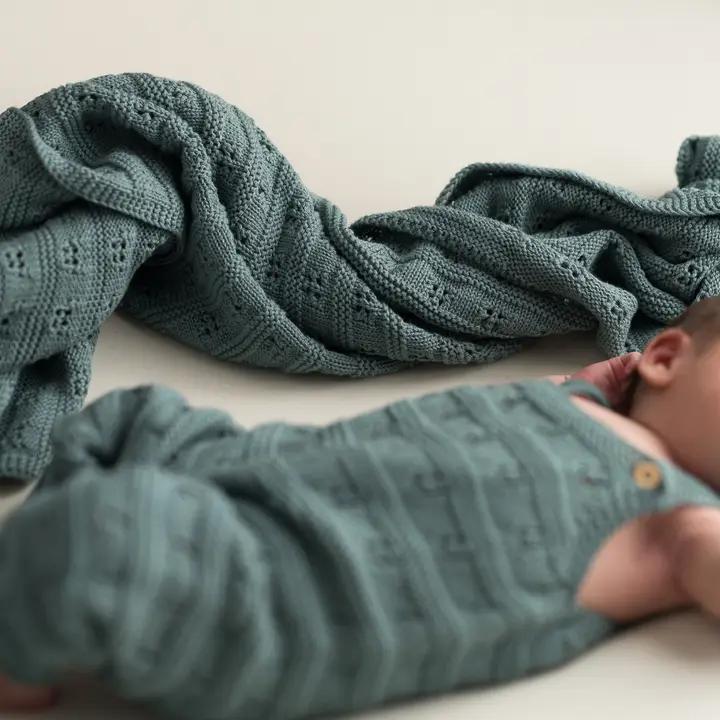 Baby Blanket Openwork Ecru