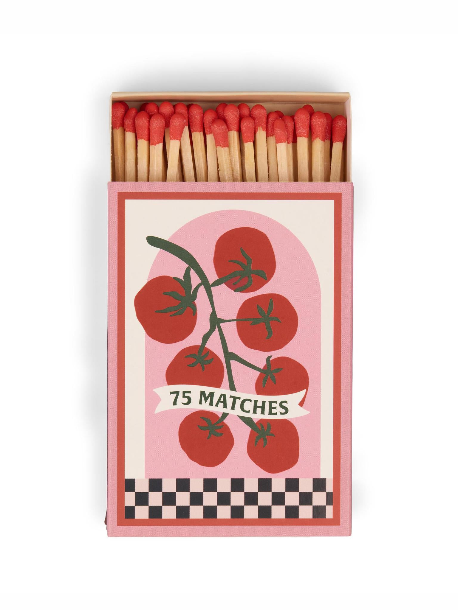 Adopo Boxed Matches Tomato Vine Red - 75 Matches (9.6 Cm)