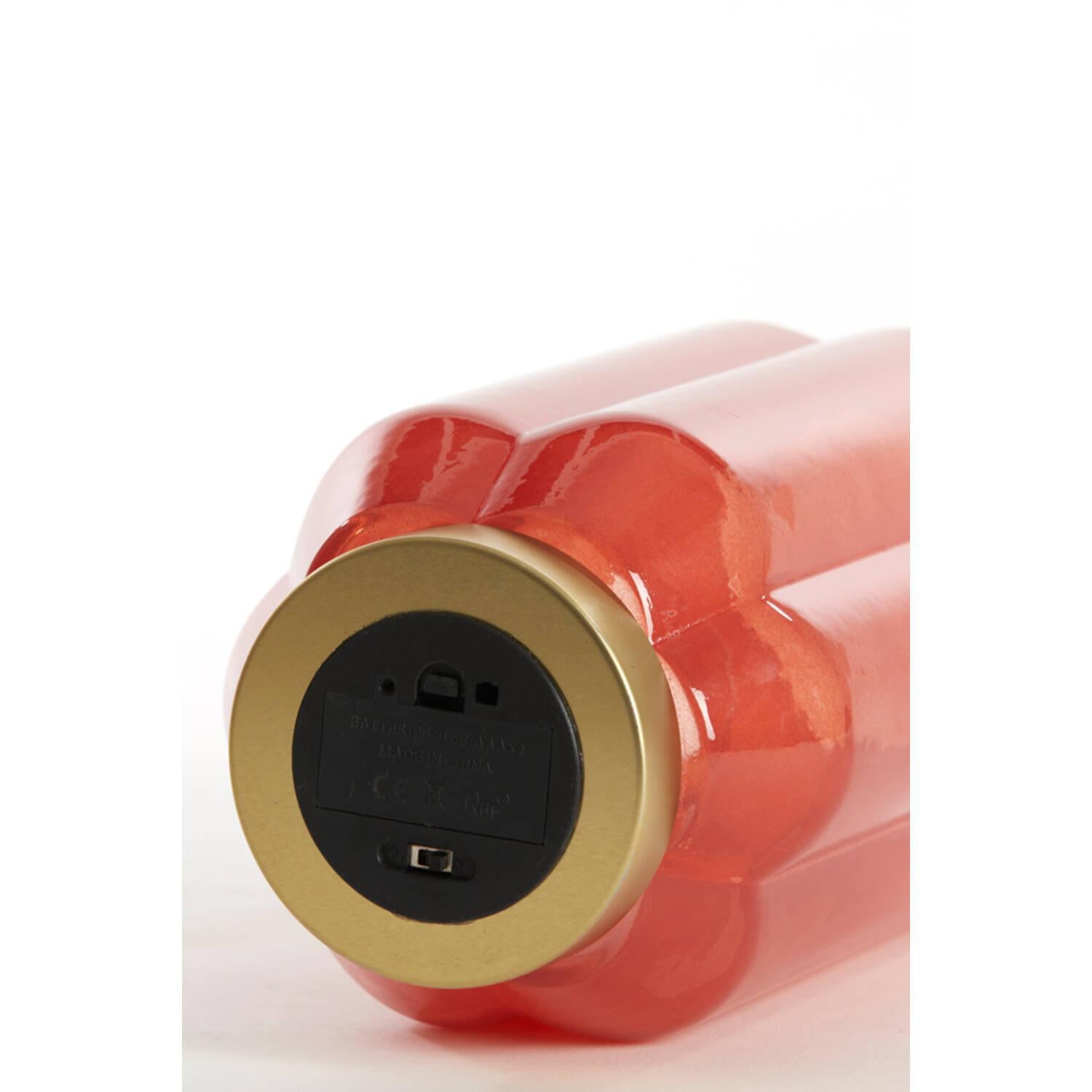 Yvias Table lamp - LED - Brick Red & Gold