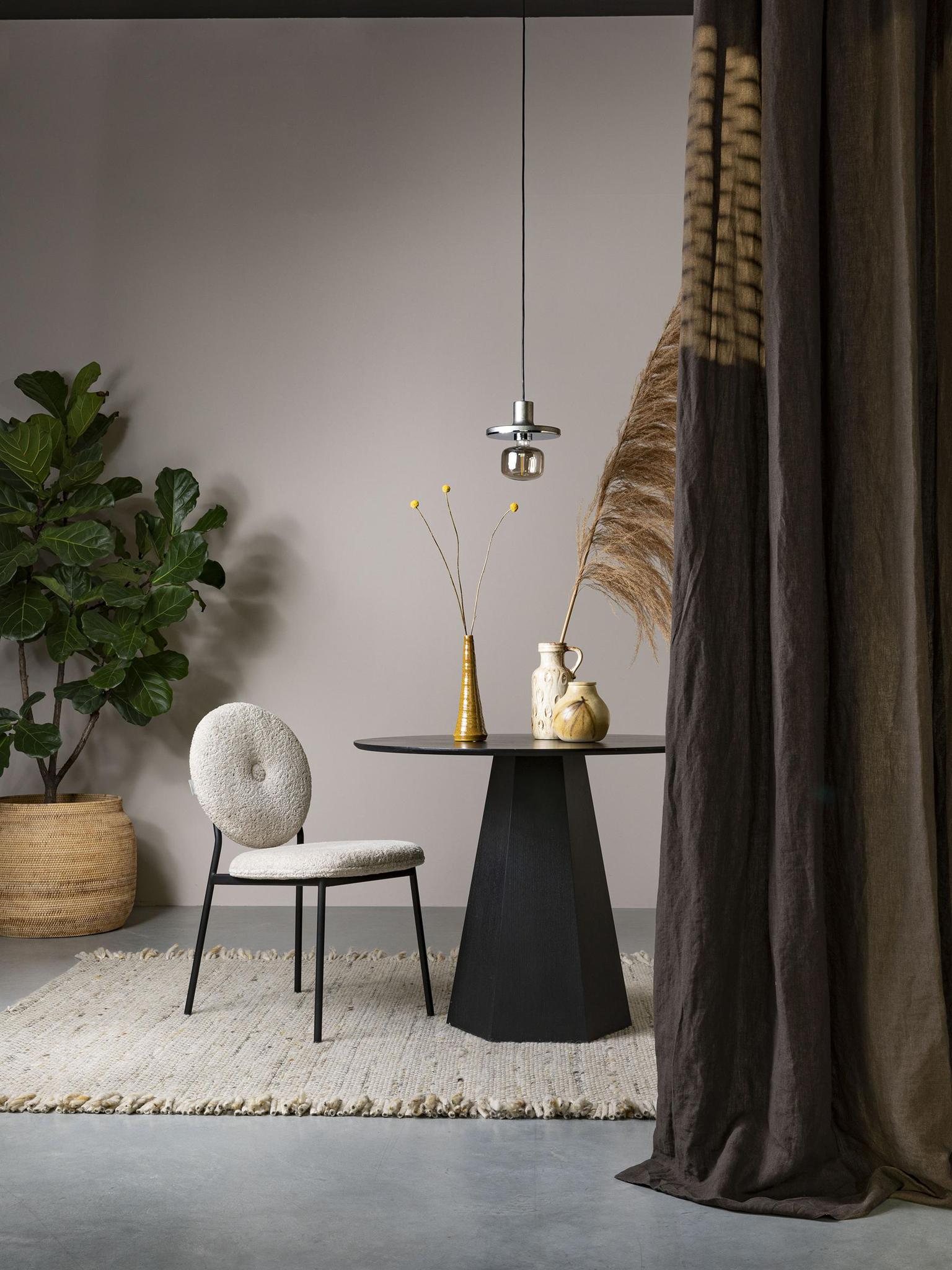 Frills Woven Wool Strand Rug - Beige, Warm Light