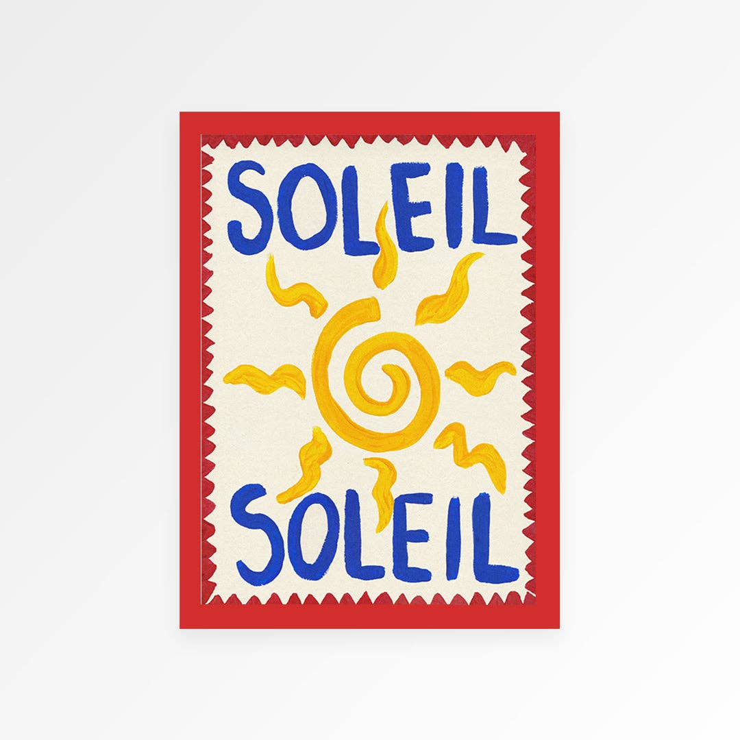 Soleil Hand Painted Print