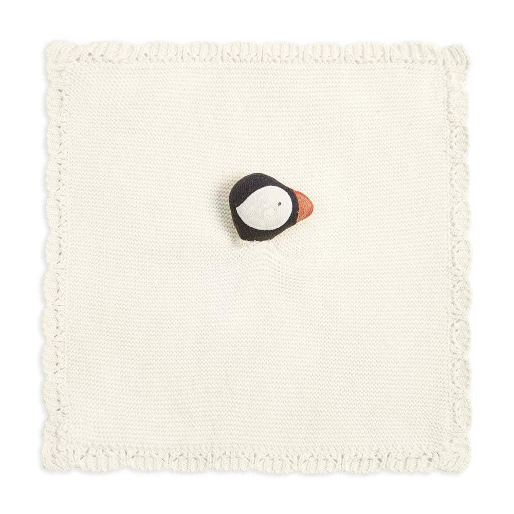 Knitted Cuddle Cloth - Patient Puffin